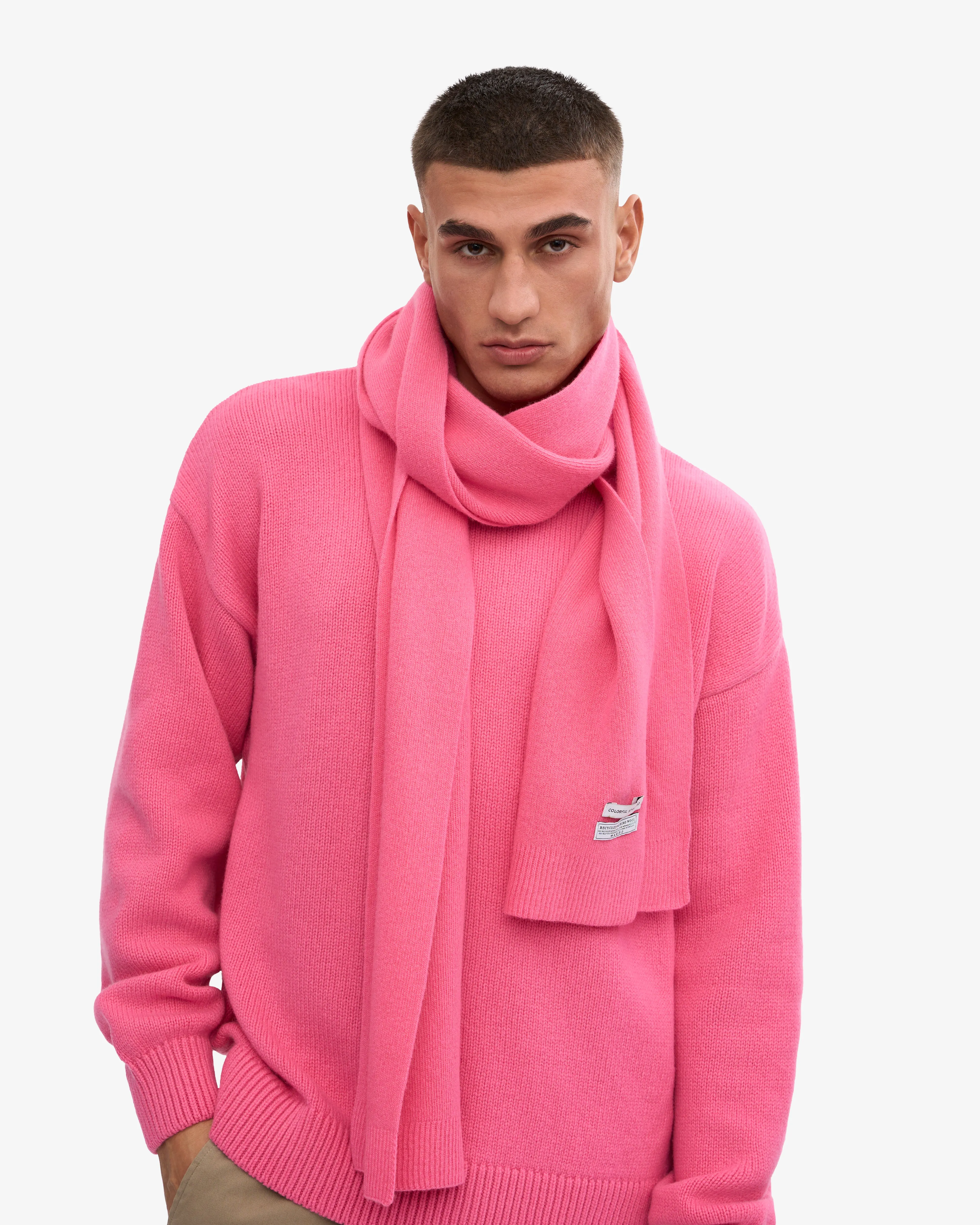 Merino Wool Scarf - Bubblegum Pink sold by Colorful Standard product image thumbnail 2