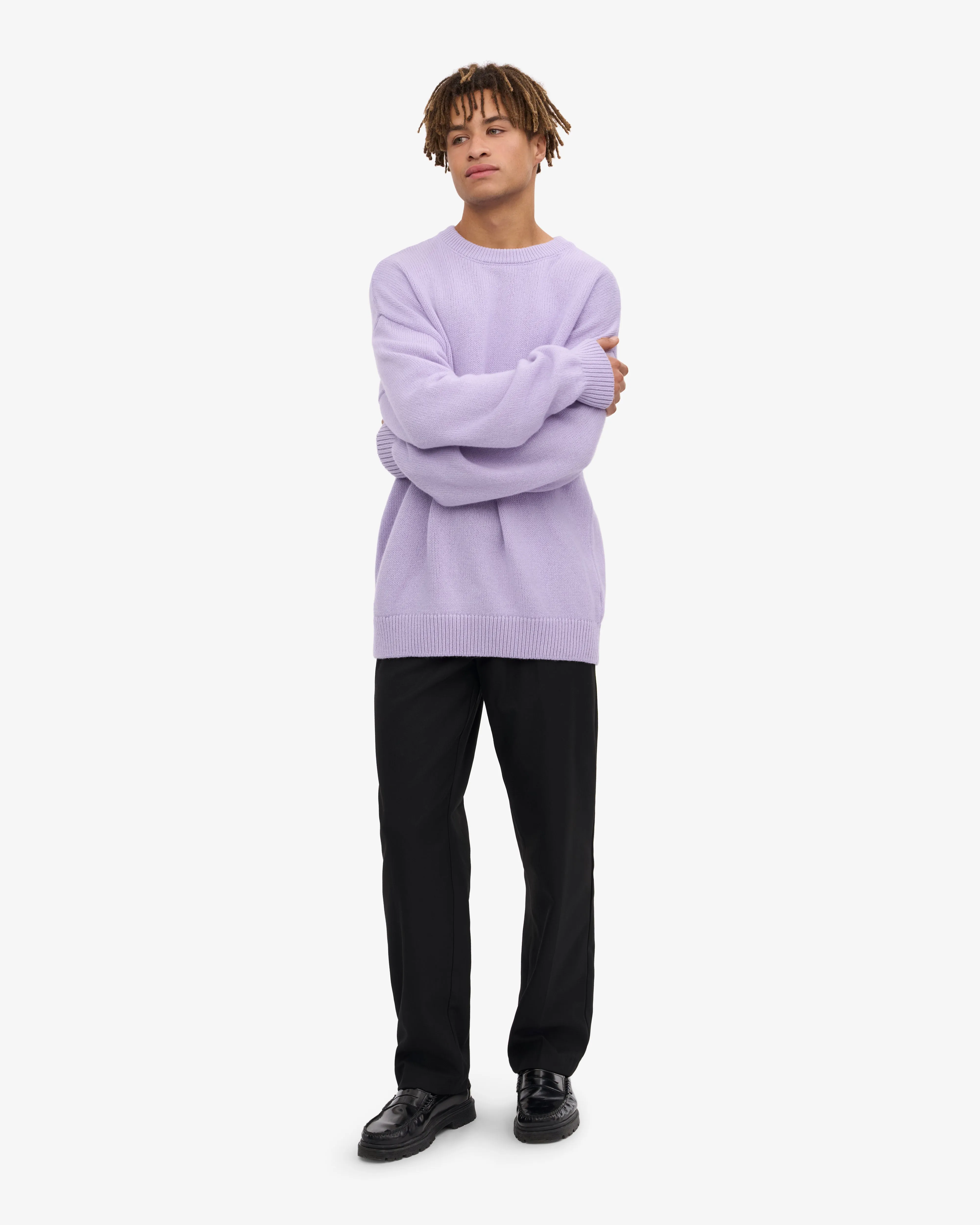 Oversized Merino Wool Crew - Soft Lavender sold by Colorful Standard product image thumbnail 5