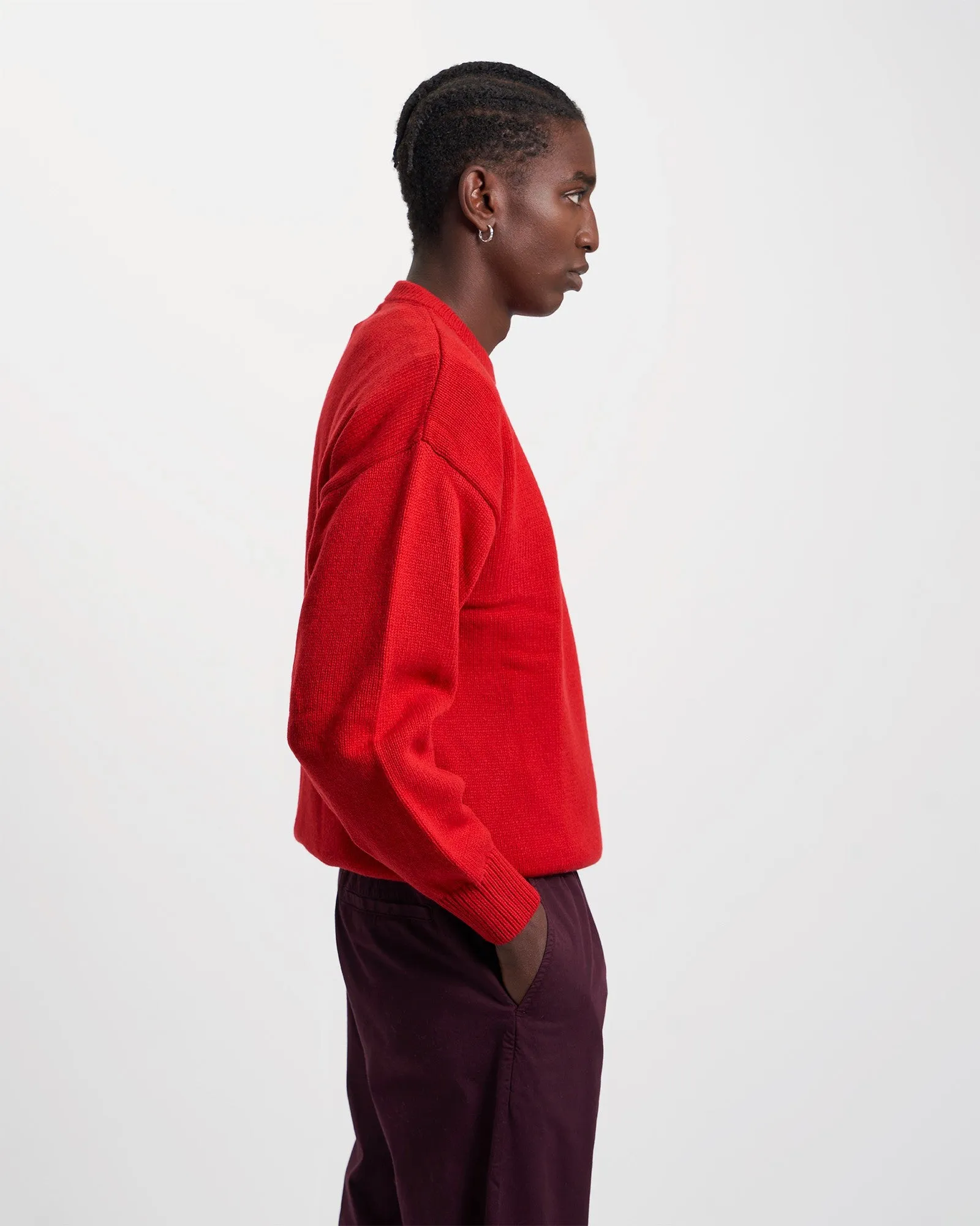 Oversized Merino Wool Crew - Scarlet Red sold by Colorful Standard product image thumbnail 3