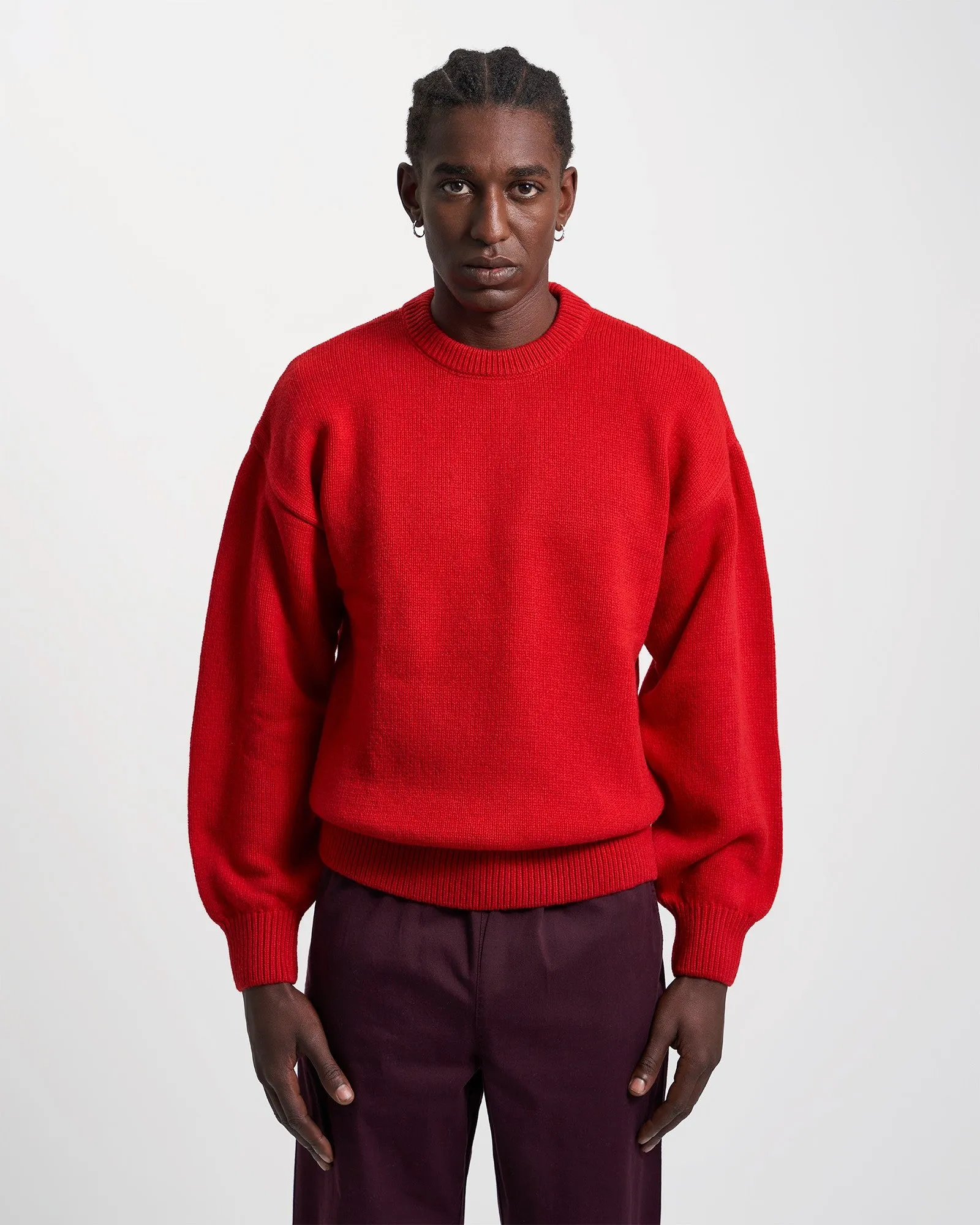 Oversized Merino Wool Crew - Scarlet Red sold by Colorful Standard product image thumbnail 2
