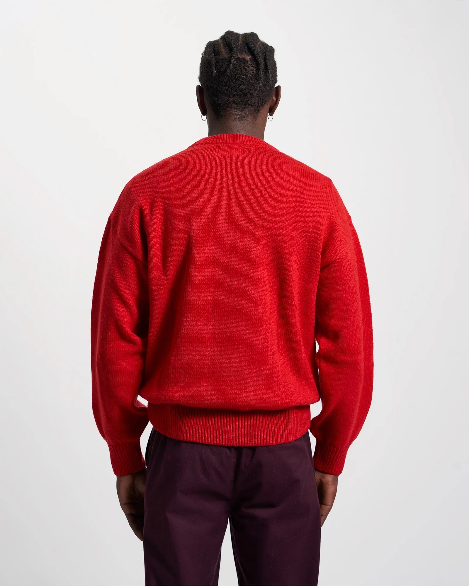 Oversized Merino Wool Crew - Scarlet Red sold by Colorful Standard product image thumbnail 4