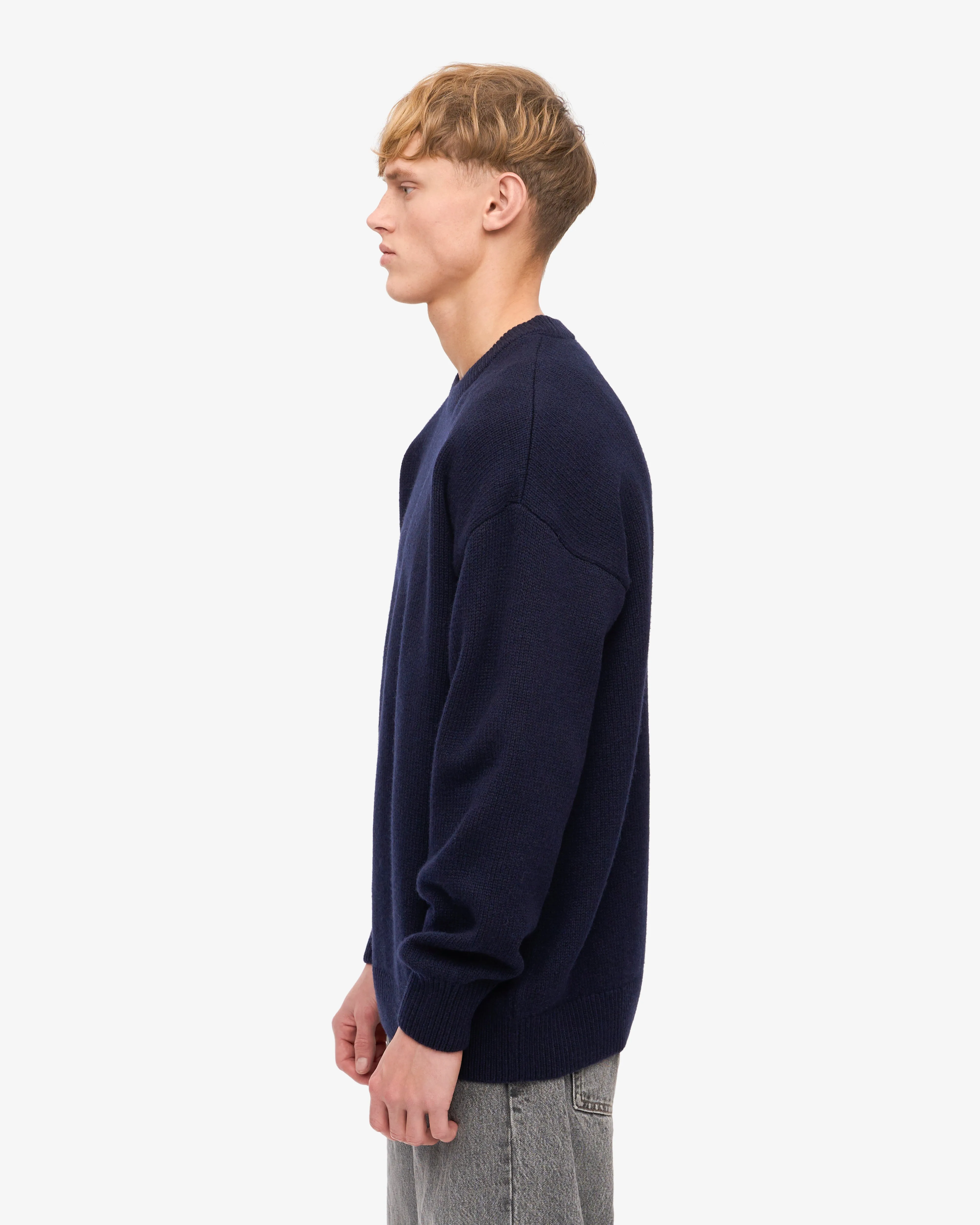 Oversized Merino Wool Crew - Navy Blue sold by Colorful Standard product image thumbnail 3