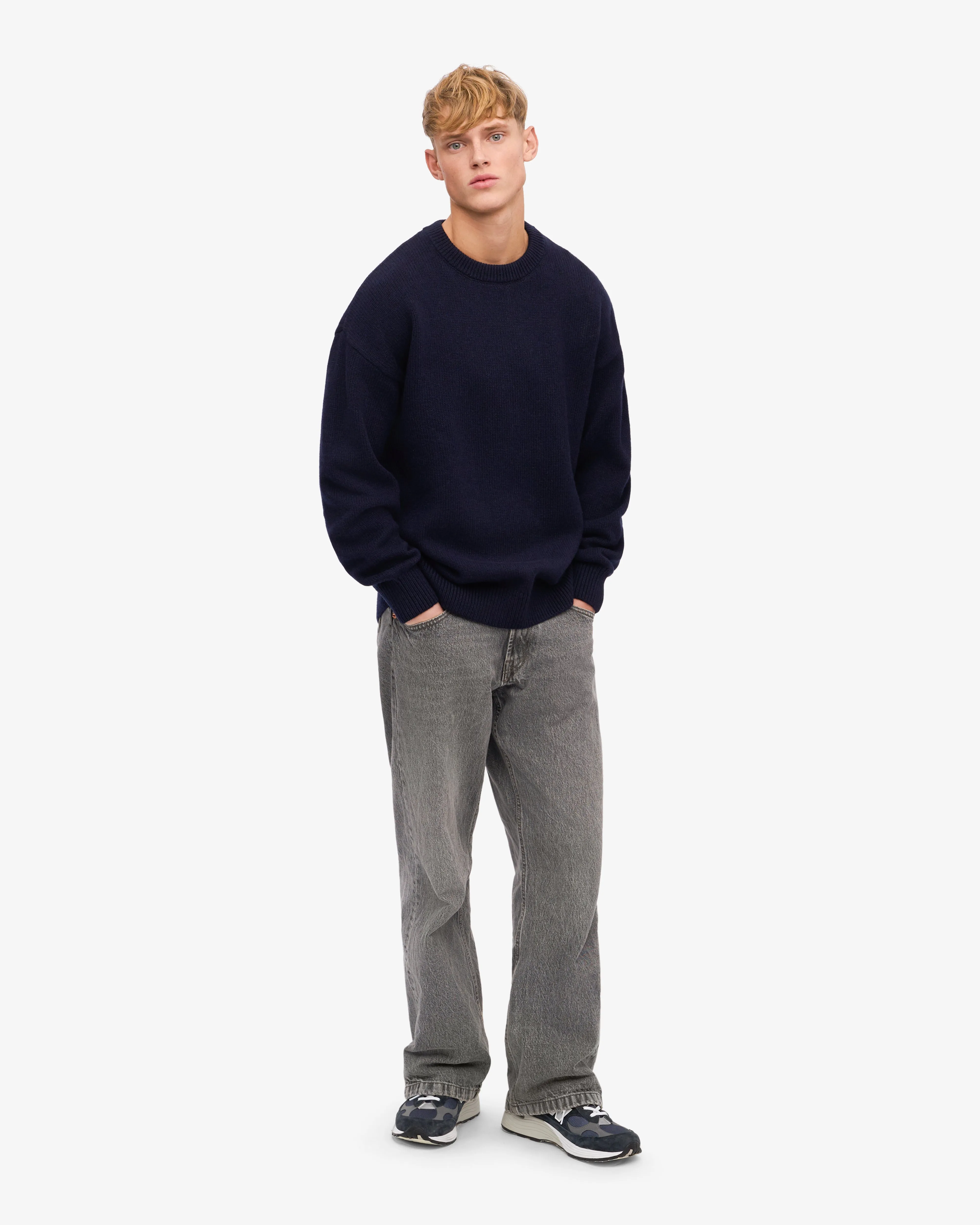 Oversized Merino Wool Crew - Navy Blue sold by Colorful Standard product image thumbnail 5