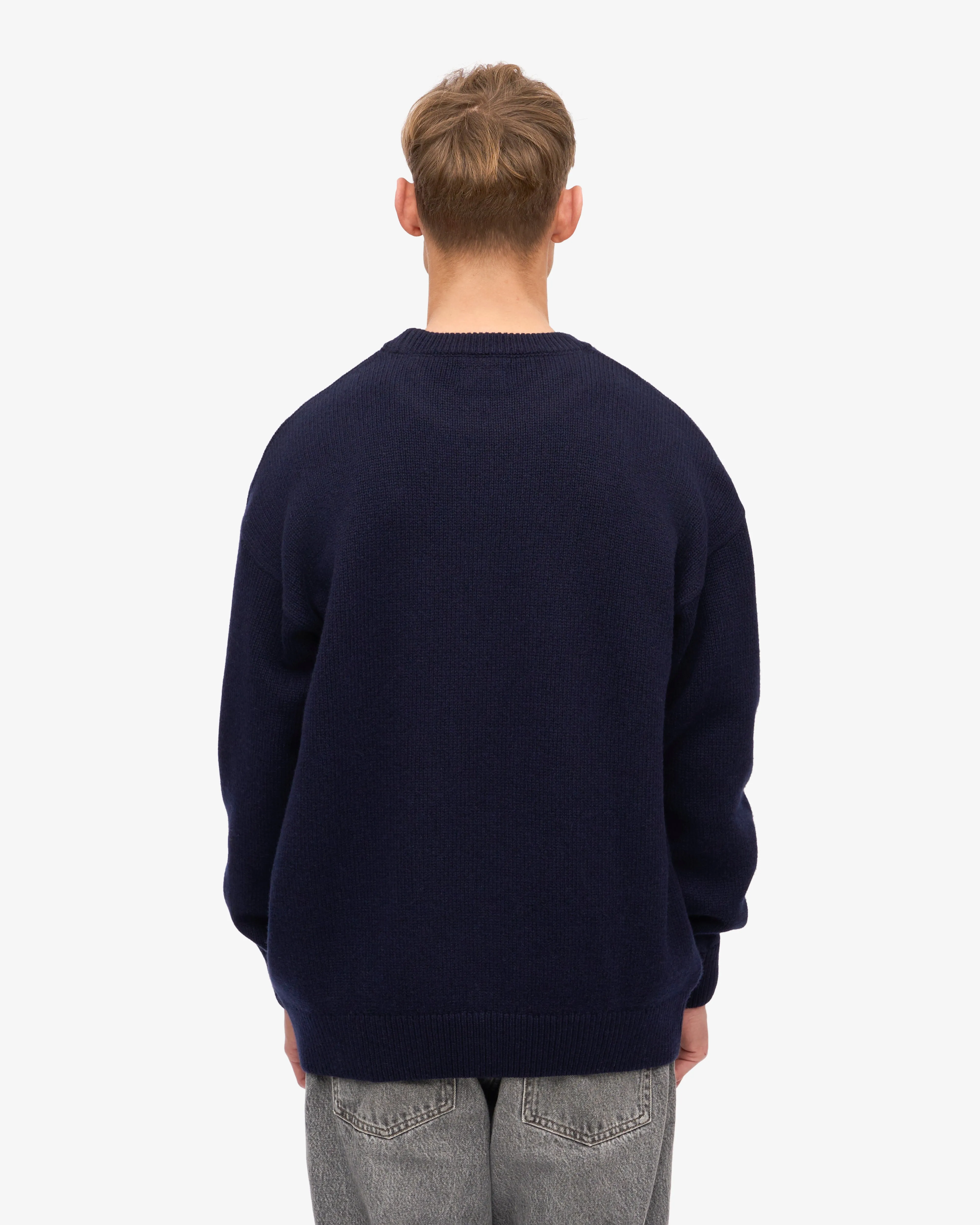 Oversized Merino Wool Crew - Navy Blue sold by Colorful Standard product image thumbnail 4