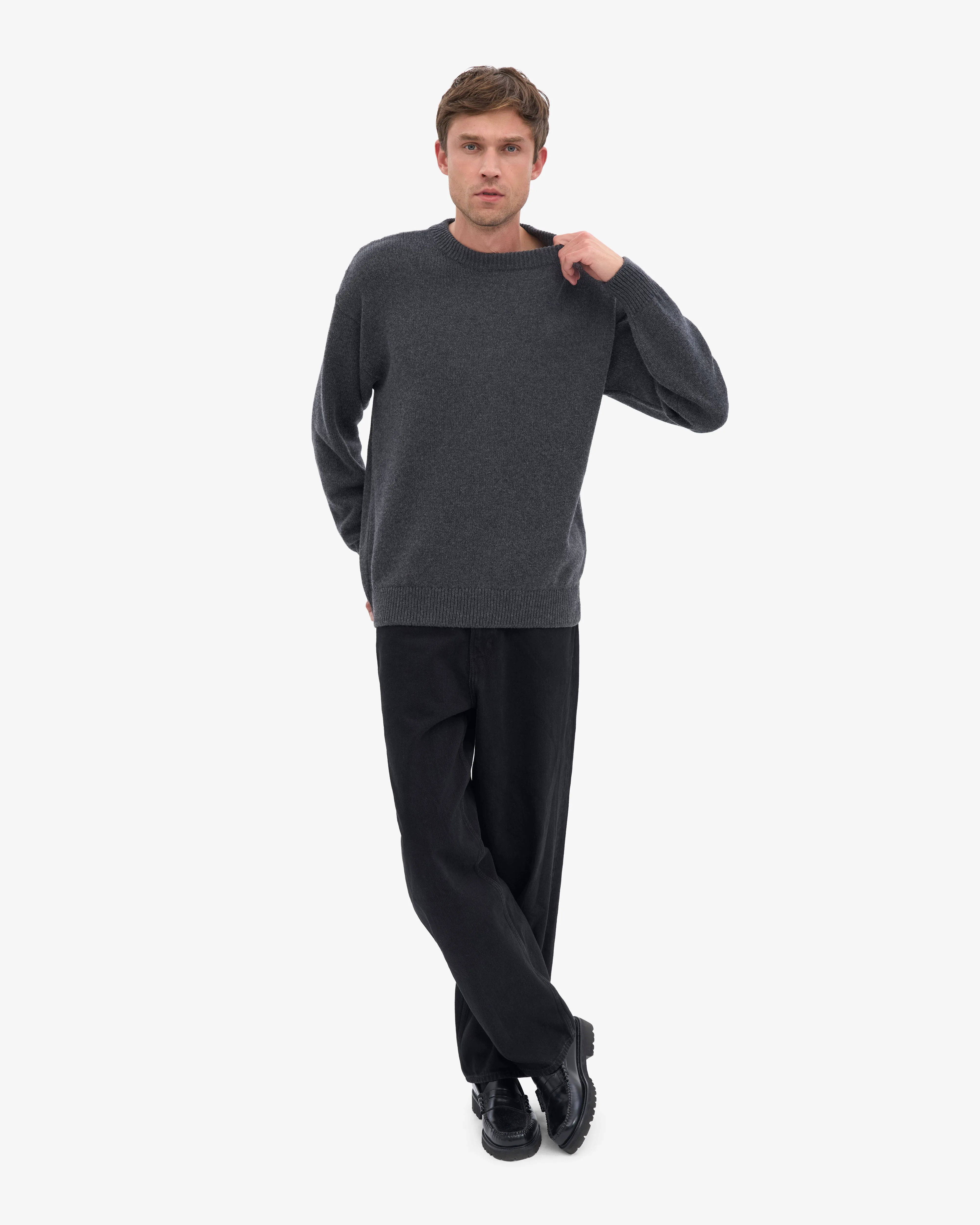 Oversized Merino Wool Crew - Lava Grey sold by Colorful Standard product image thumbnail 5