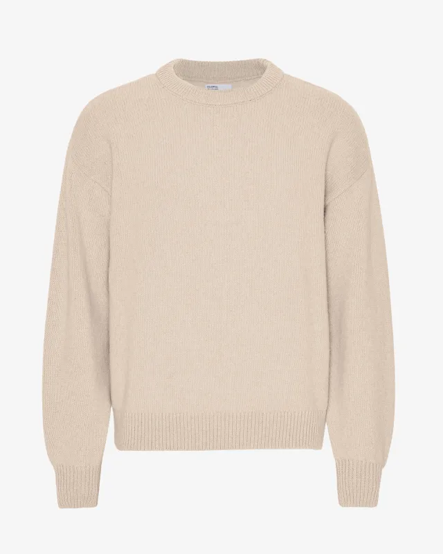 Oversized Merino Wool Crew - Ivory White sold by Colorful Standard