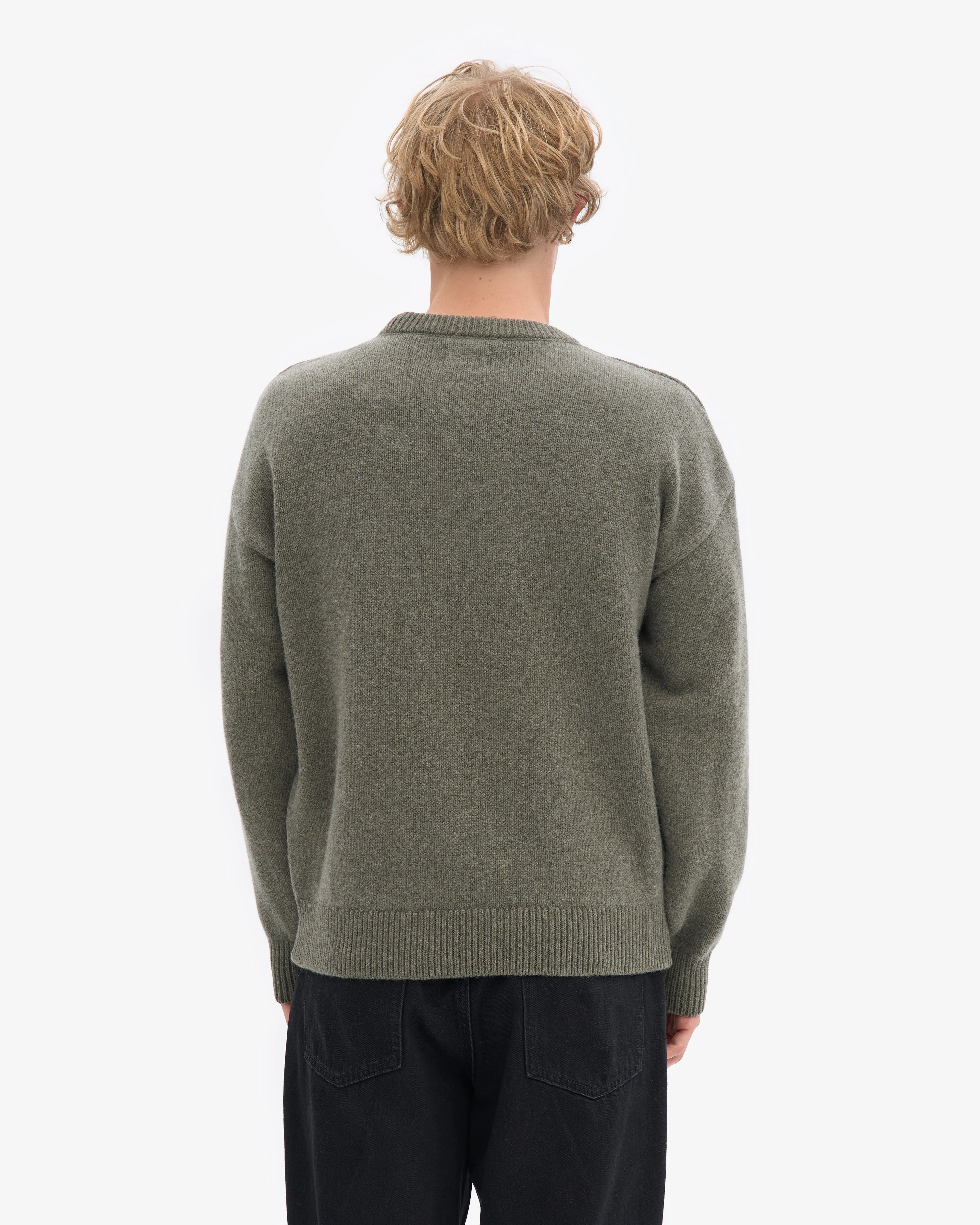Oversized Merino Wool Crew - Dusty Olive sold by Colorful Standard product image thumbnail 4