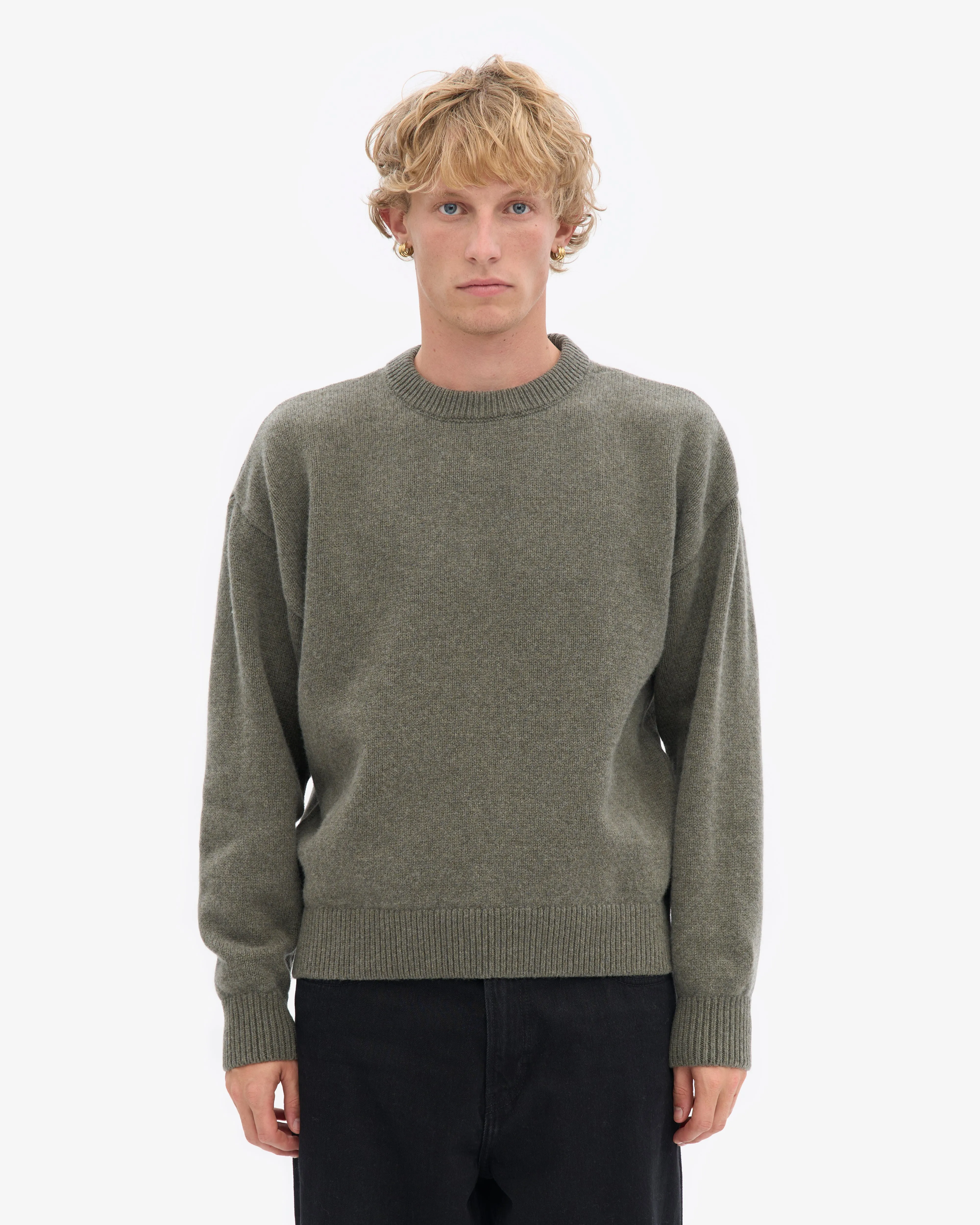 Oversized Merino Wool Crew - Dusty Olive sold by Colorful Standard product image thumbnail 2