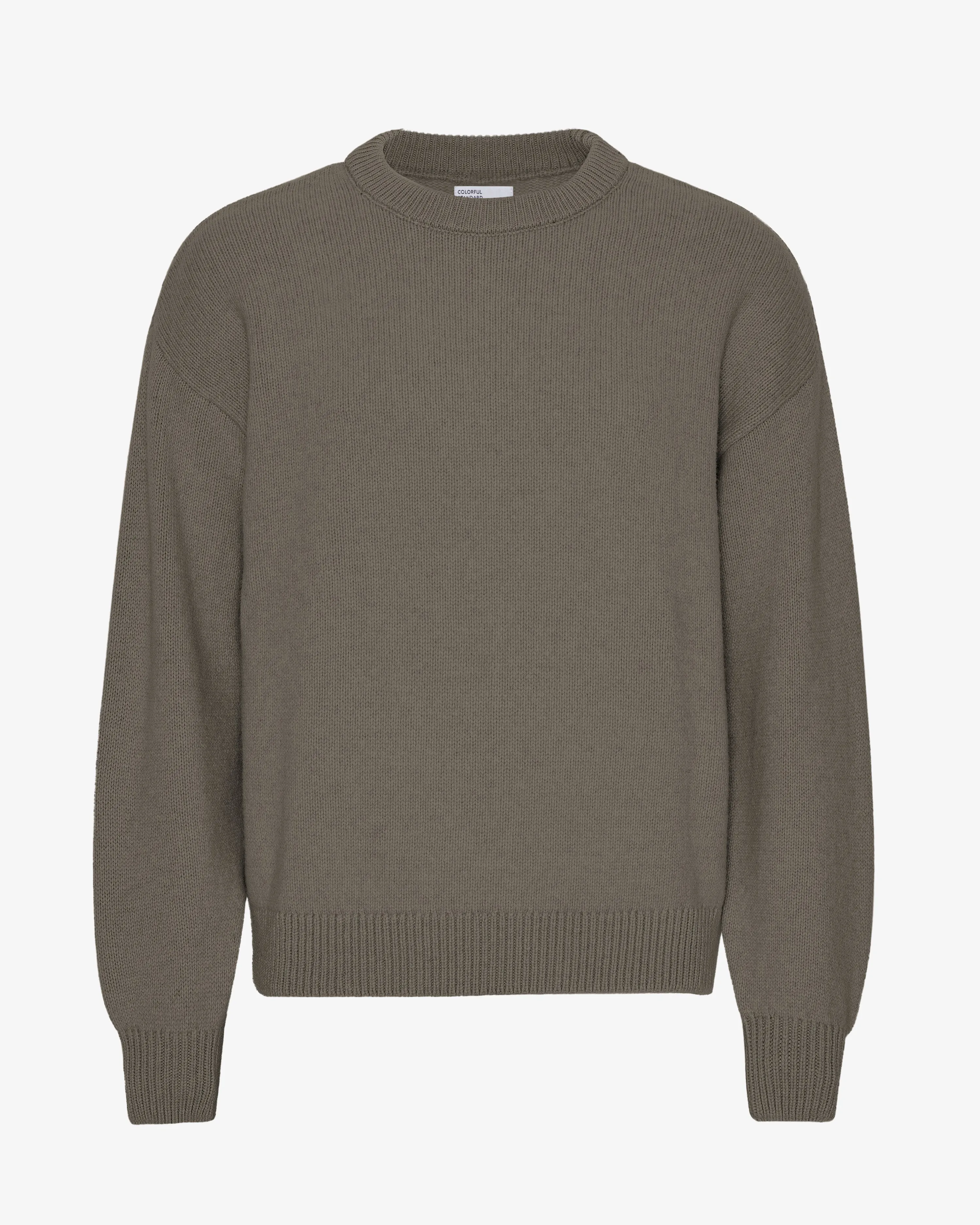Oversized Merino Wool Crew - Dusty Olive sold by Colorful Standard