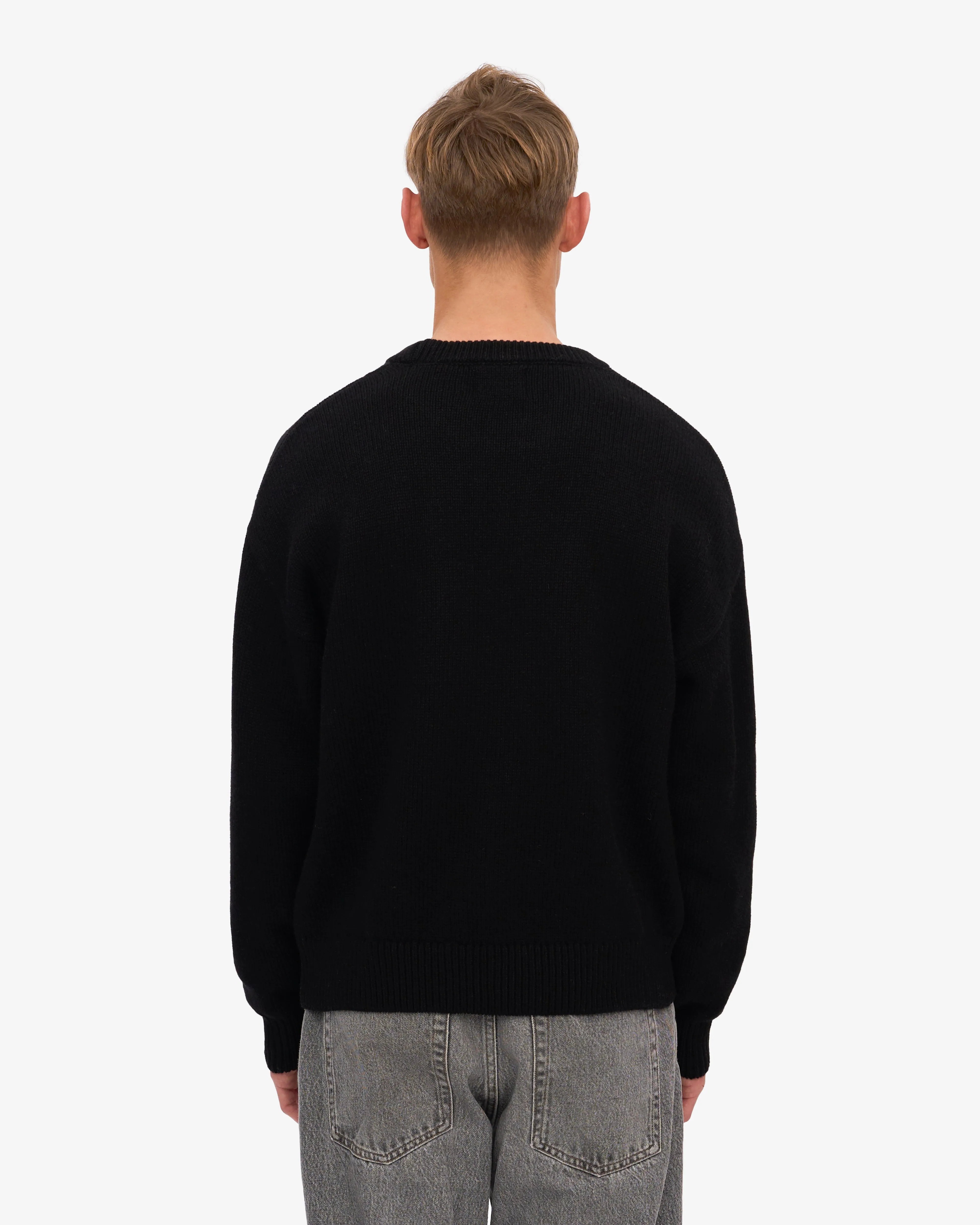 Oversized Merino Wool Crew - Deep Black sold by Colorful Standard product image thumbnail 4