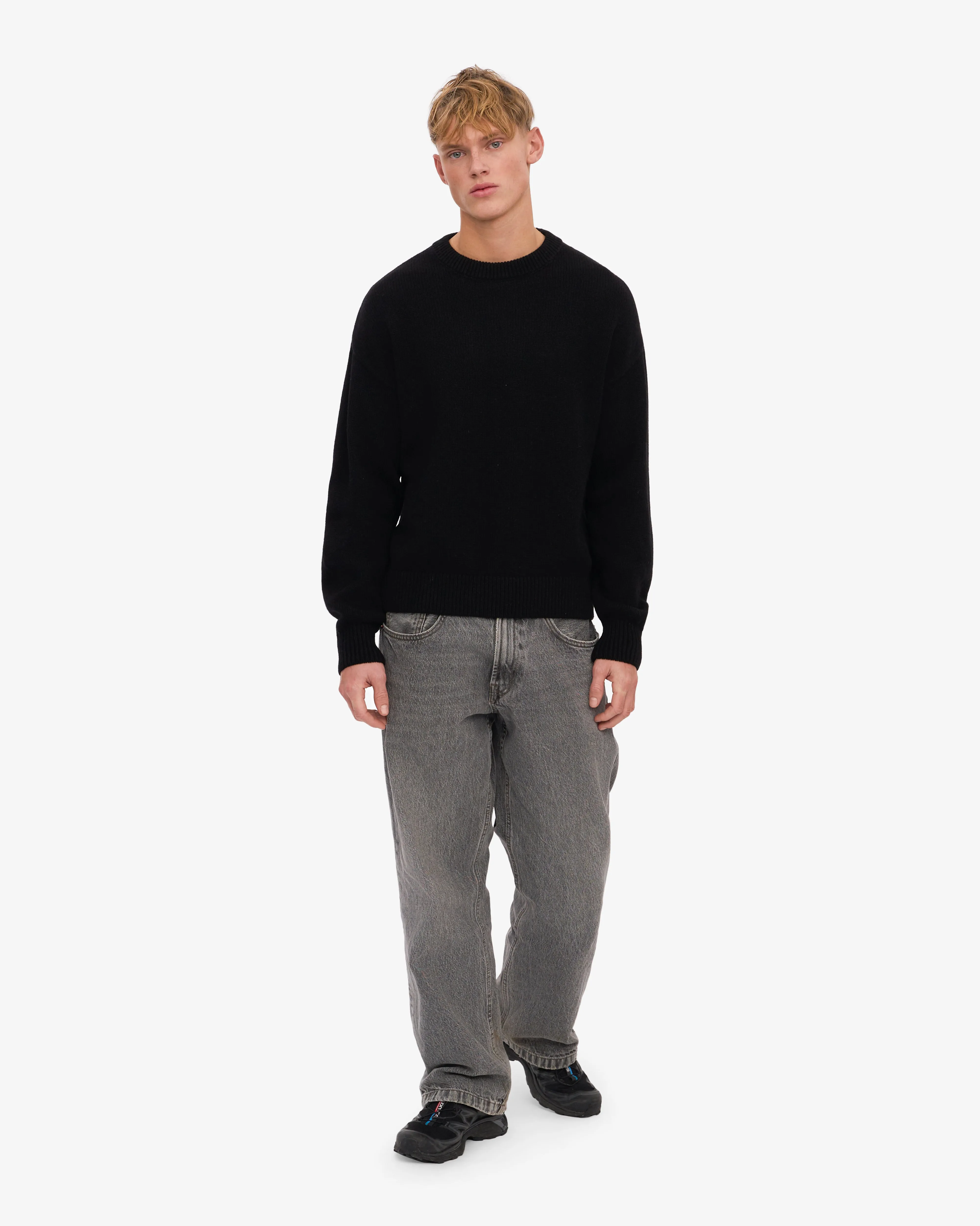 Oversized Merino Wool Crew - Deep Black sold by Colorful Standard product image thumbnail 5