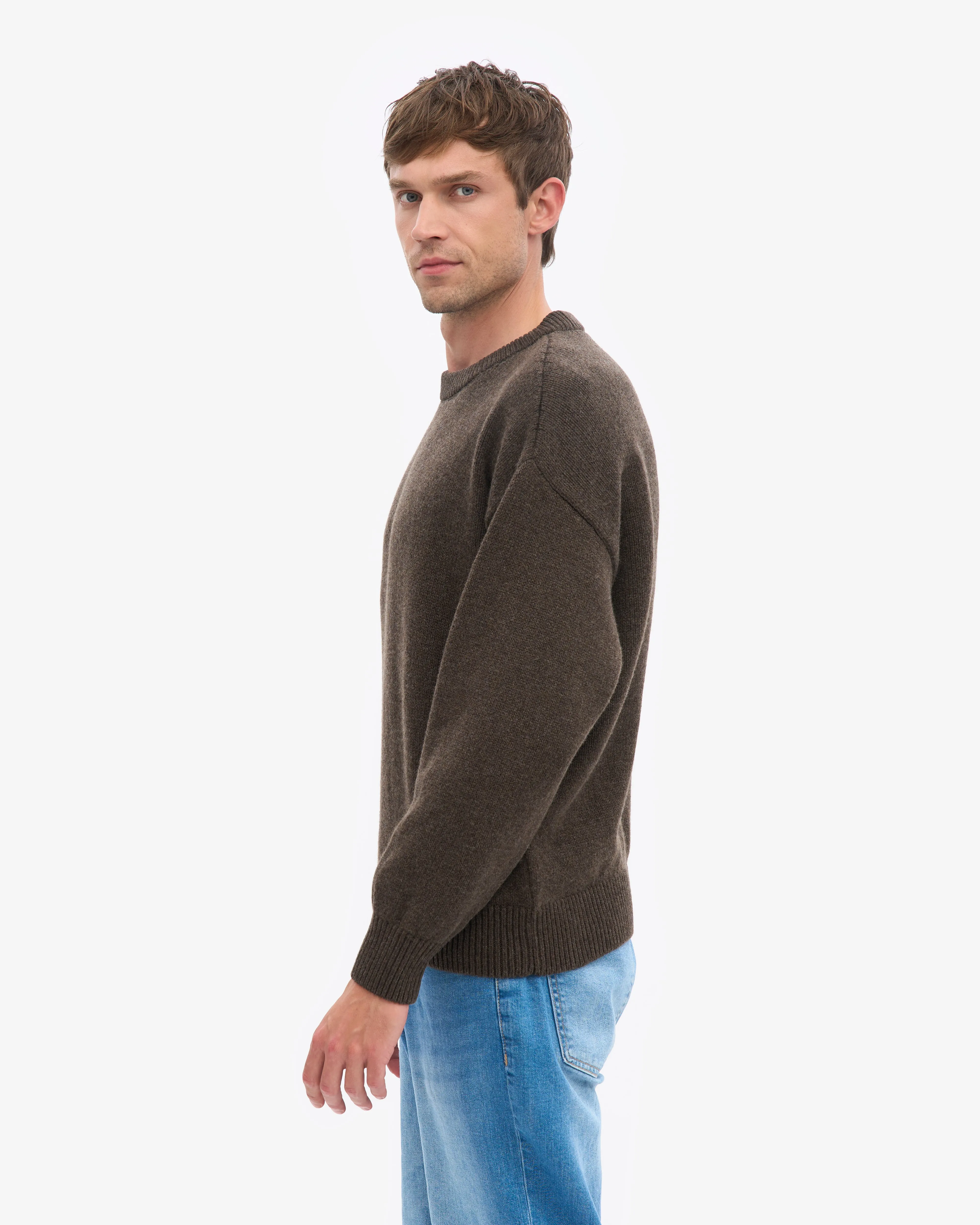 Oversized Merino Wool Crew - Coffee Brown sold by Colorful Standard product image thumbnail 3