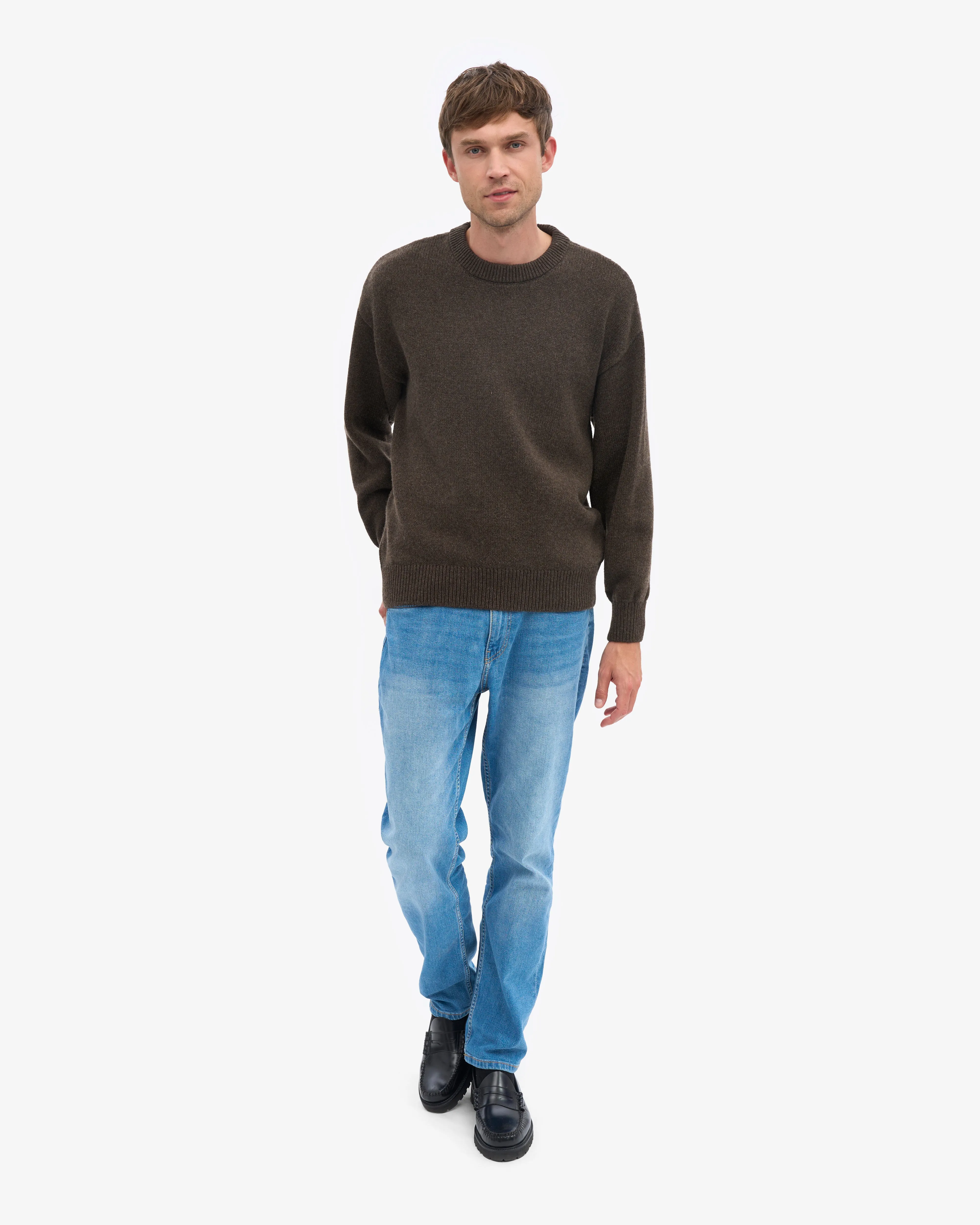 Oversized Merino Wool Crew - Coffee Brown sold by Colorful Standard product image thumbnail 5