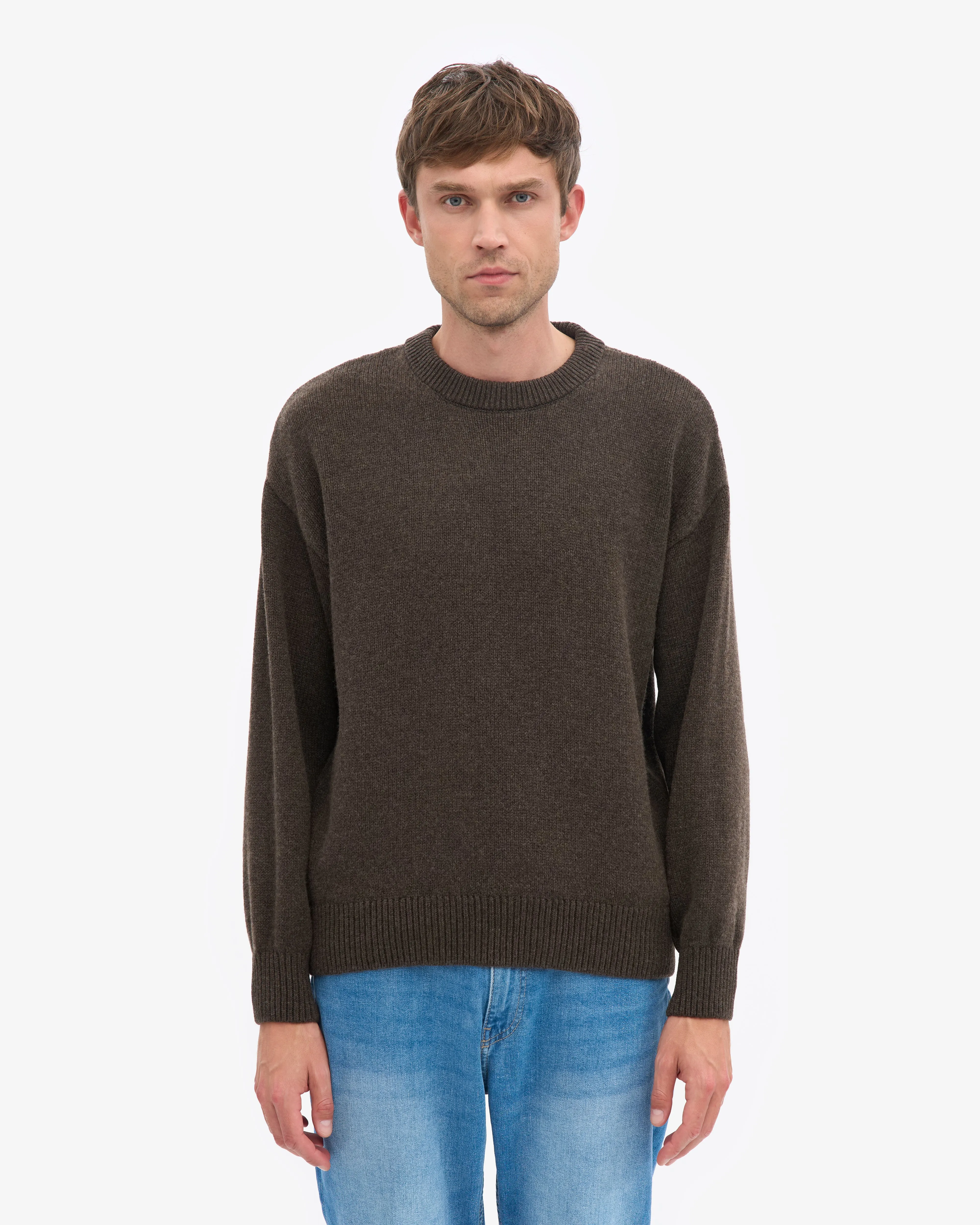 Oversized Merino Wool Crew - Coffee Brown sold by Colorful Standard product image thumbnail 2