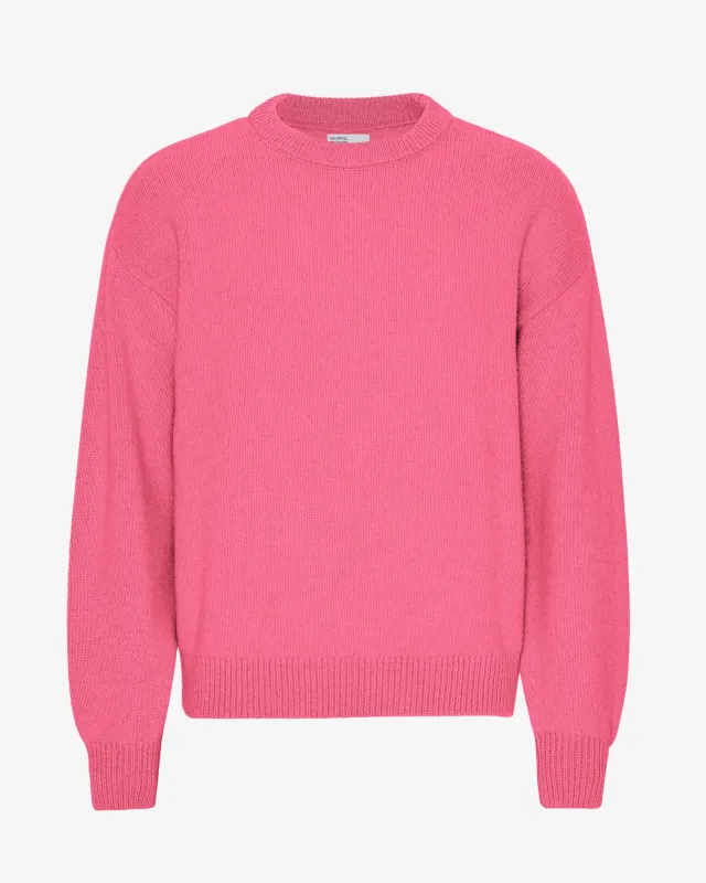 Oversized Merino Wool Crew - Bubblegum Pink sold by Colorful Standard
