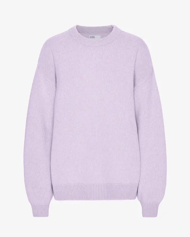 Oversized Merino Wool Crew - Soft Lavender sold by Colorful Standard
