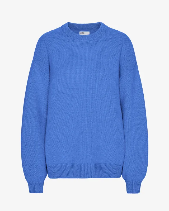Oversized Merino Wool Crew - Pacific Blue sold by Colorful Standard