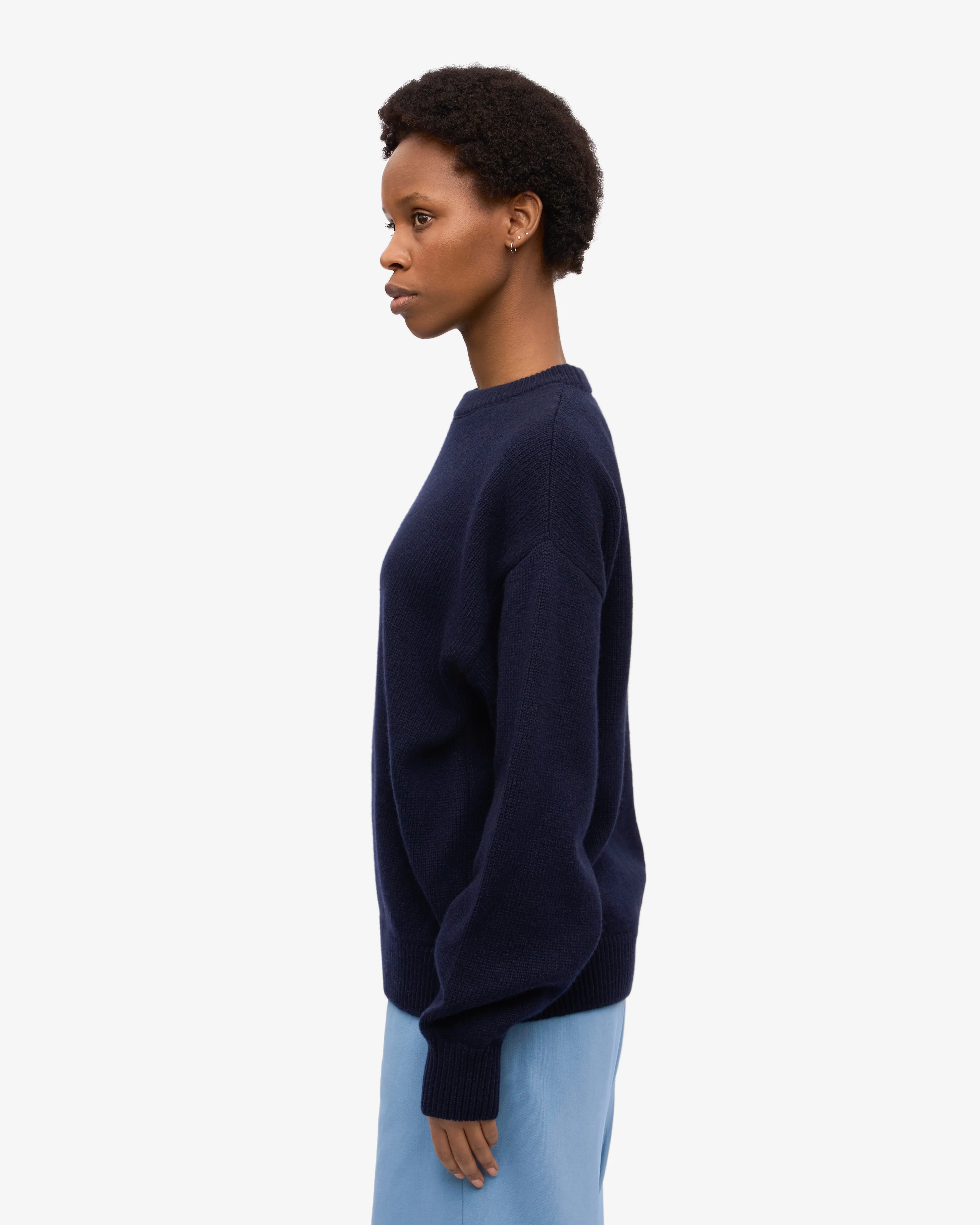 Oversized Merino Wool Crew - Navy Blue sold by Colorful Standard product image thumbnail 3