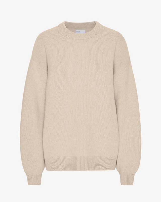 Oversized Merino Wool Crew - Ivory White sold by Colorful Standard