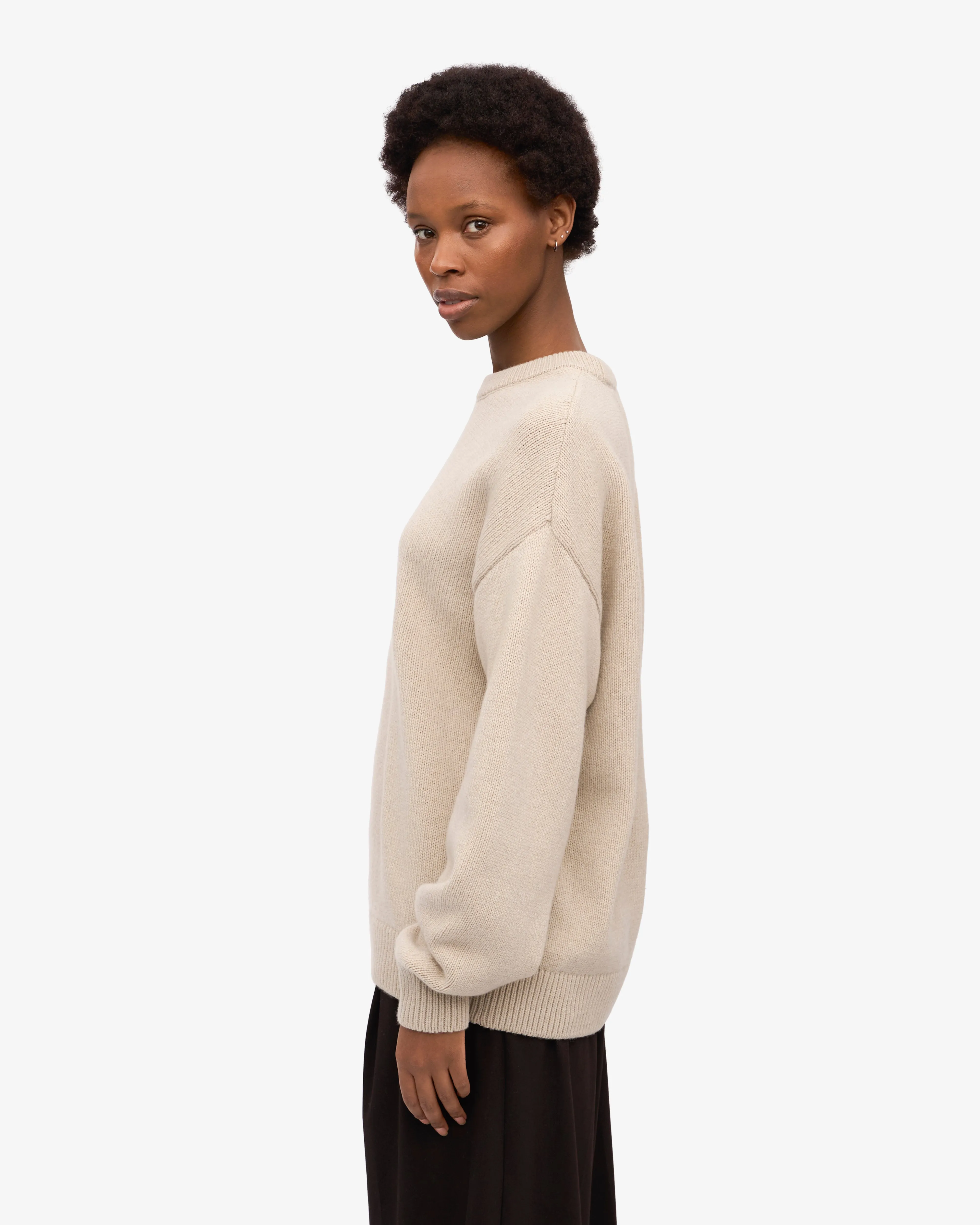 Oversized Merino Wool Crew - Ivory White sold by Colorful Standard product image thumbnail 3