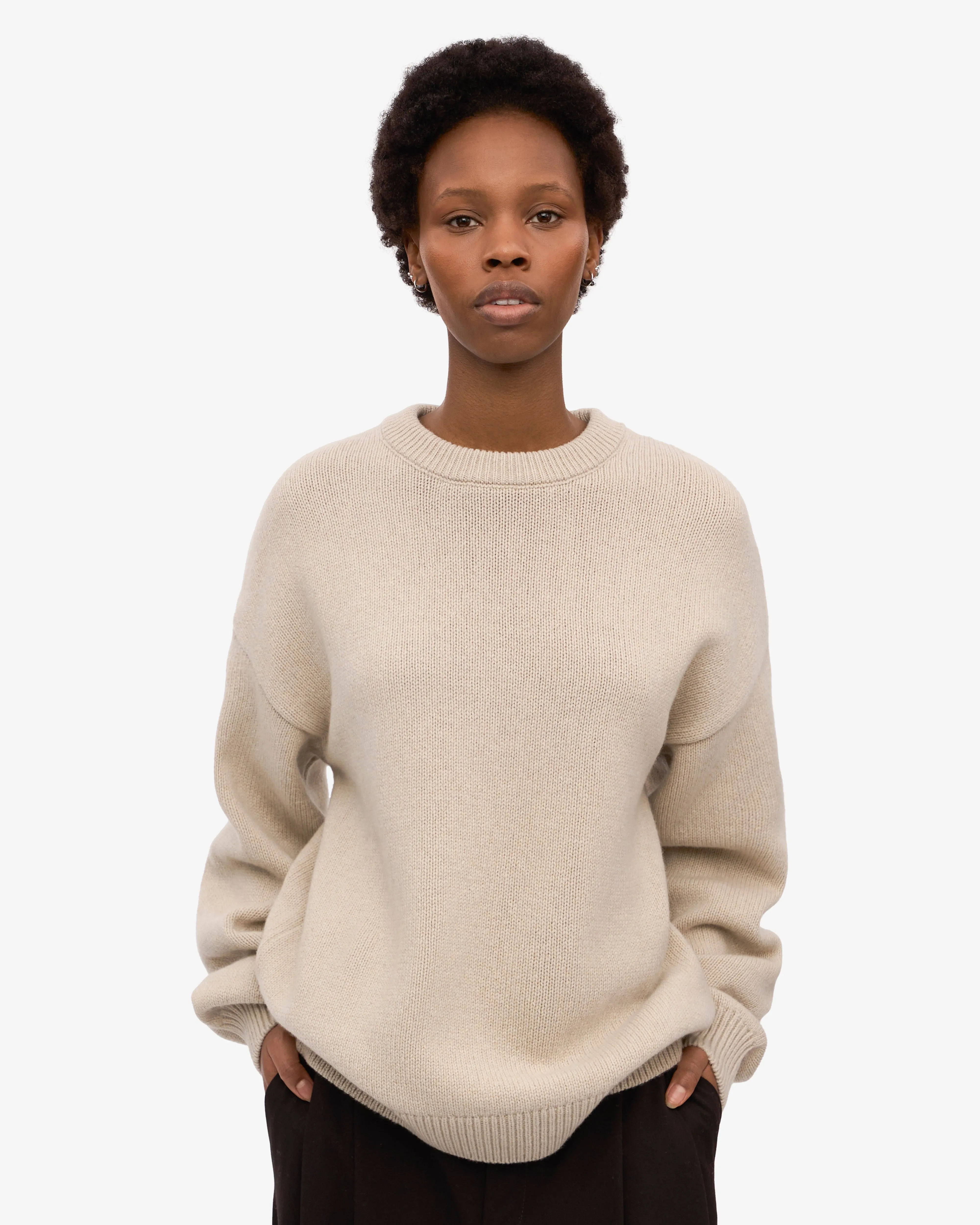 Oversized Merino Wool Crew - Ivory White sold by Colorful Standard product image thumbnail 2