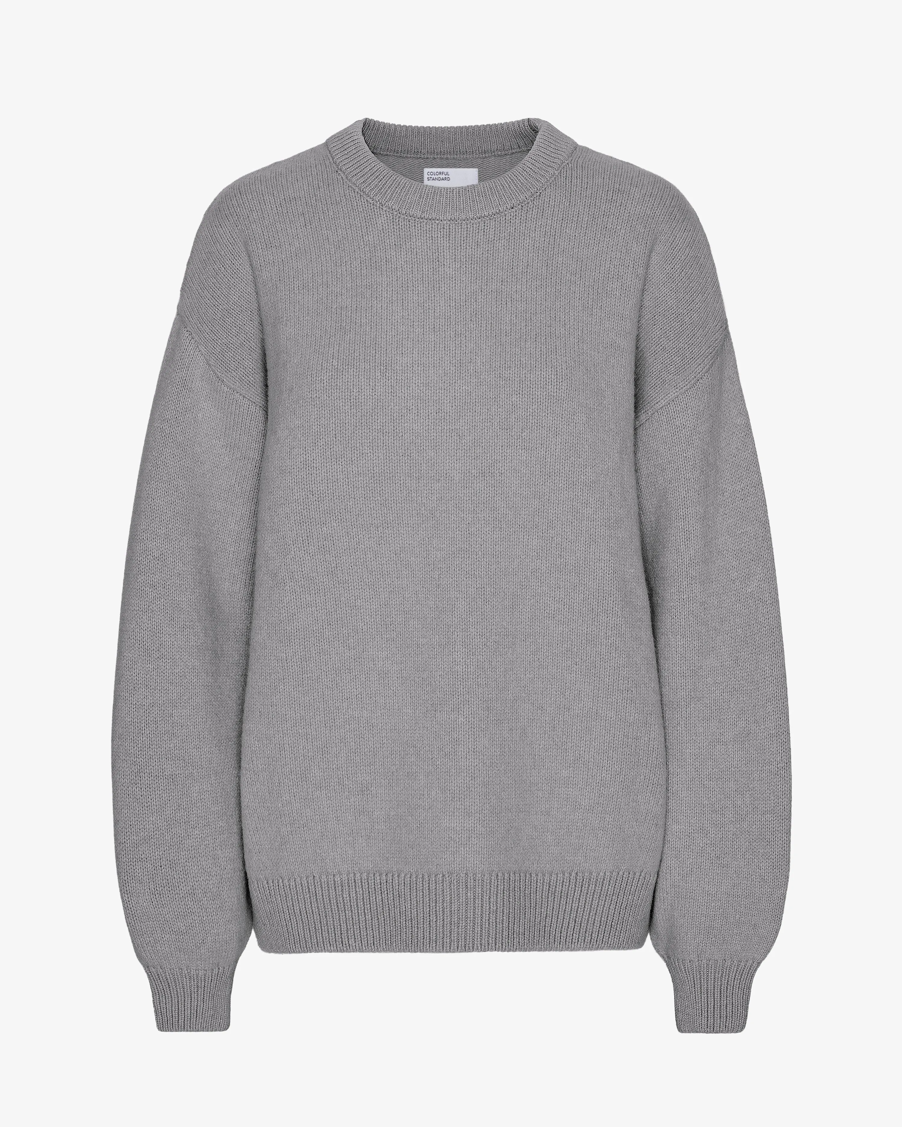 Oversized Merino Wool Crew - Heather Grey sold by Colorful Standard