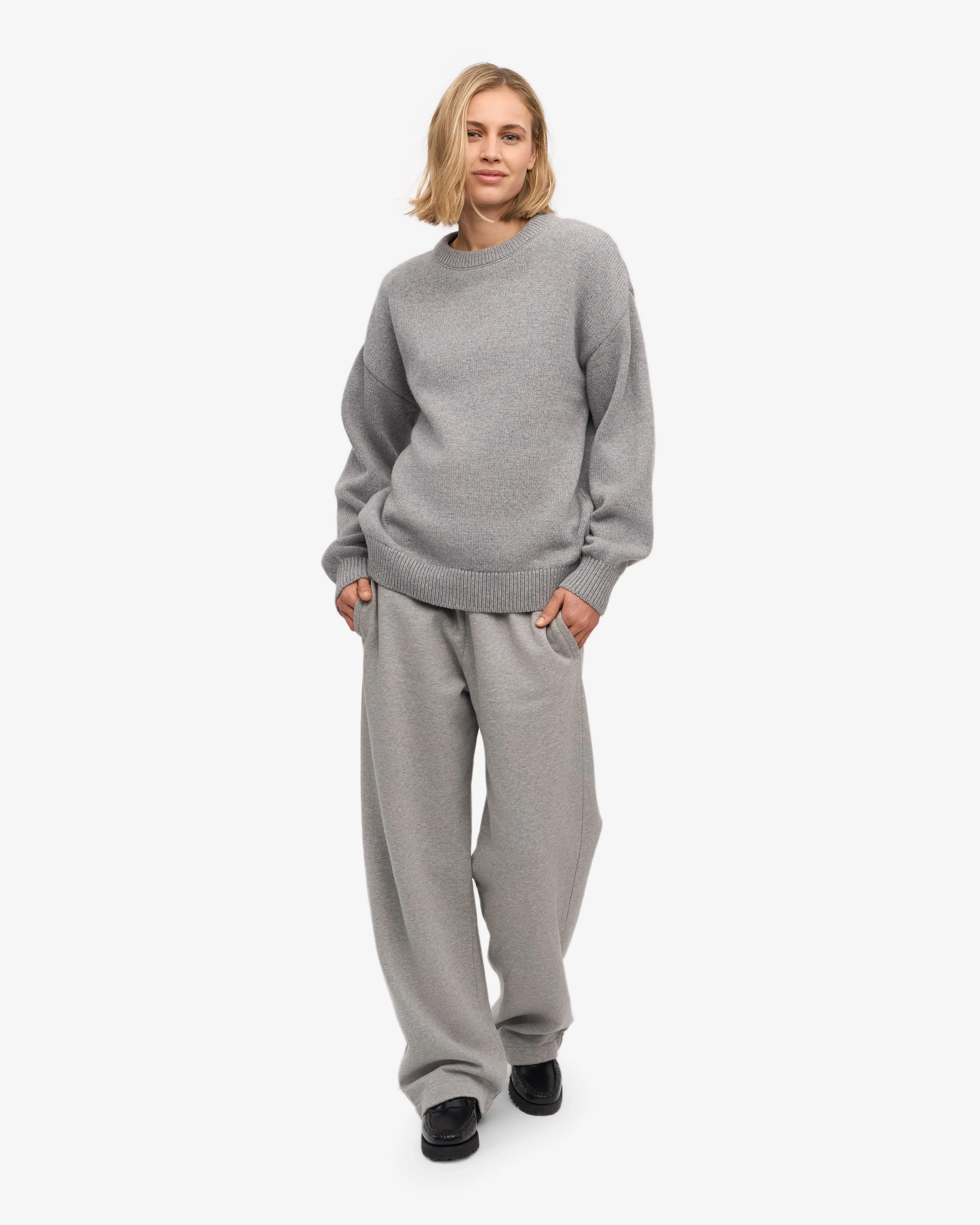 Oversized Merino Wool Crew - Heather Grey sold by Colorful Standard product image thumbnail 5
