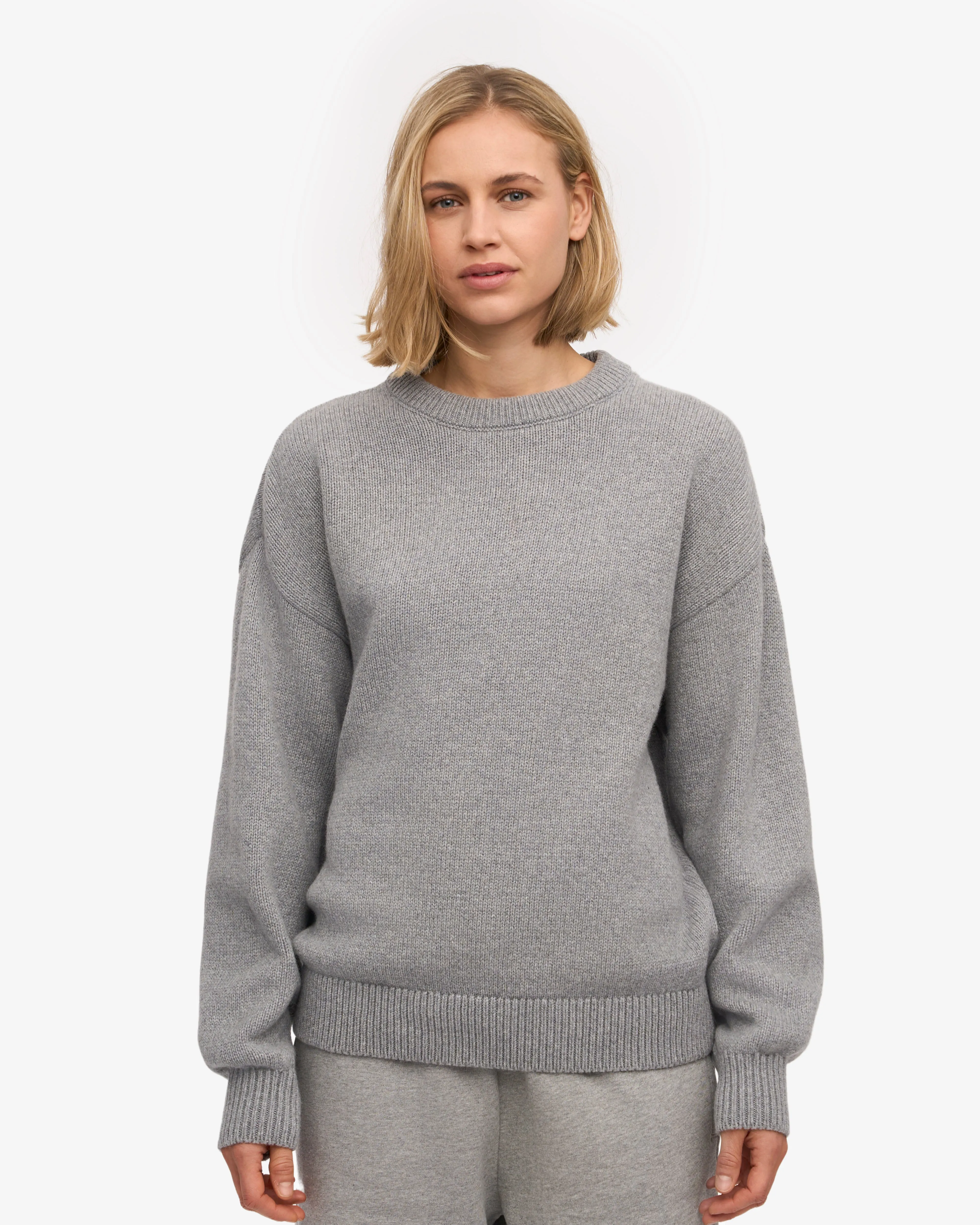 Oversized Merino Wool Crew - Heather Grey sold by Colorful Standard product image thumbnail 2