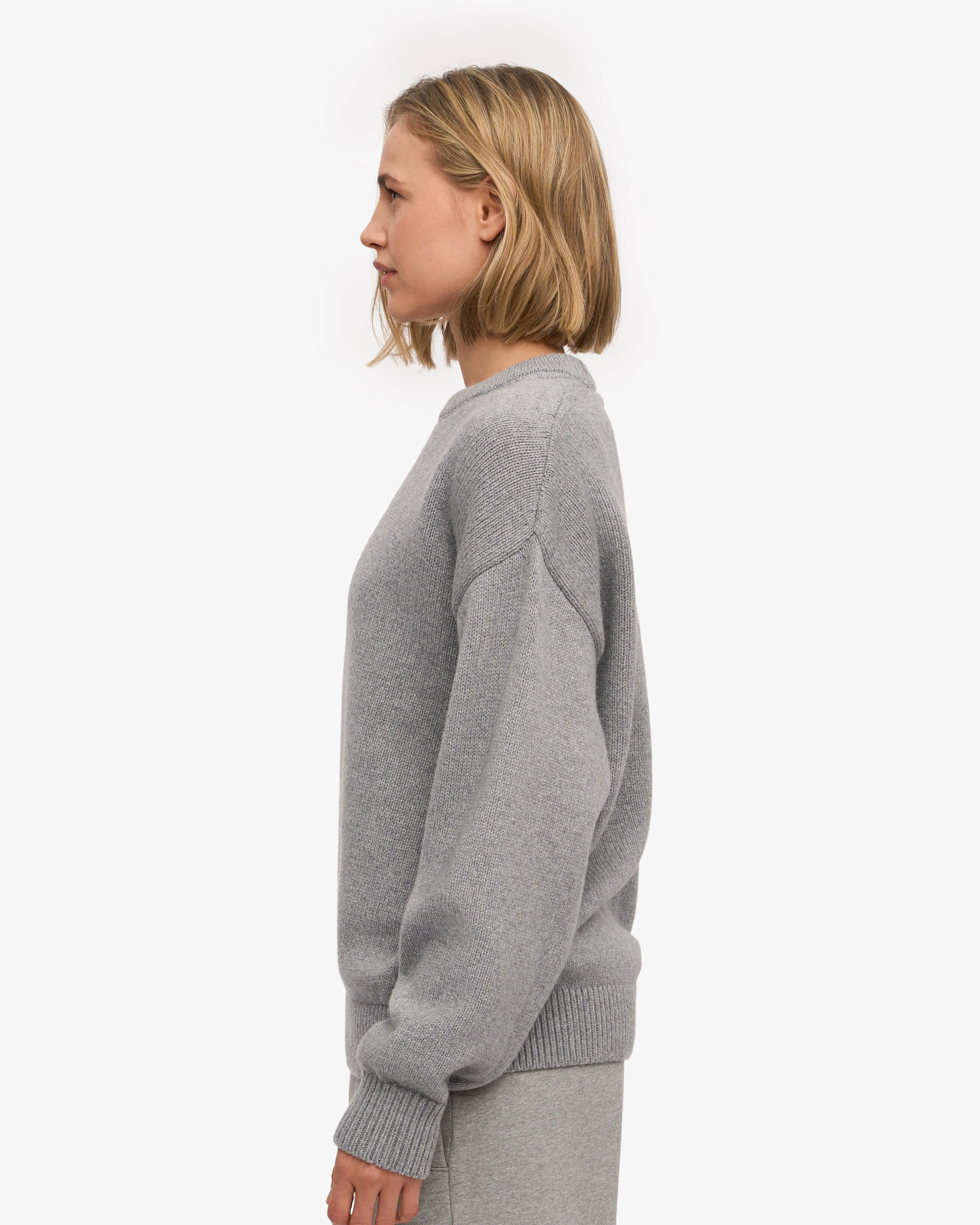 Oversized Merino Wool Crew - Heather Grey sold by Colorful Standard product image thumbnail 3