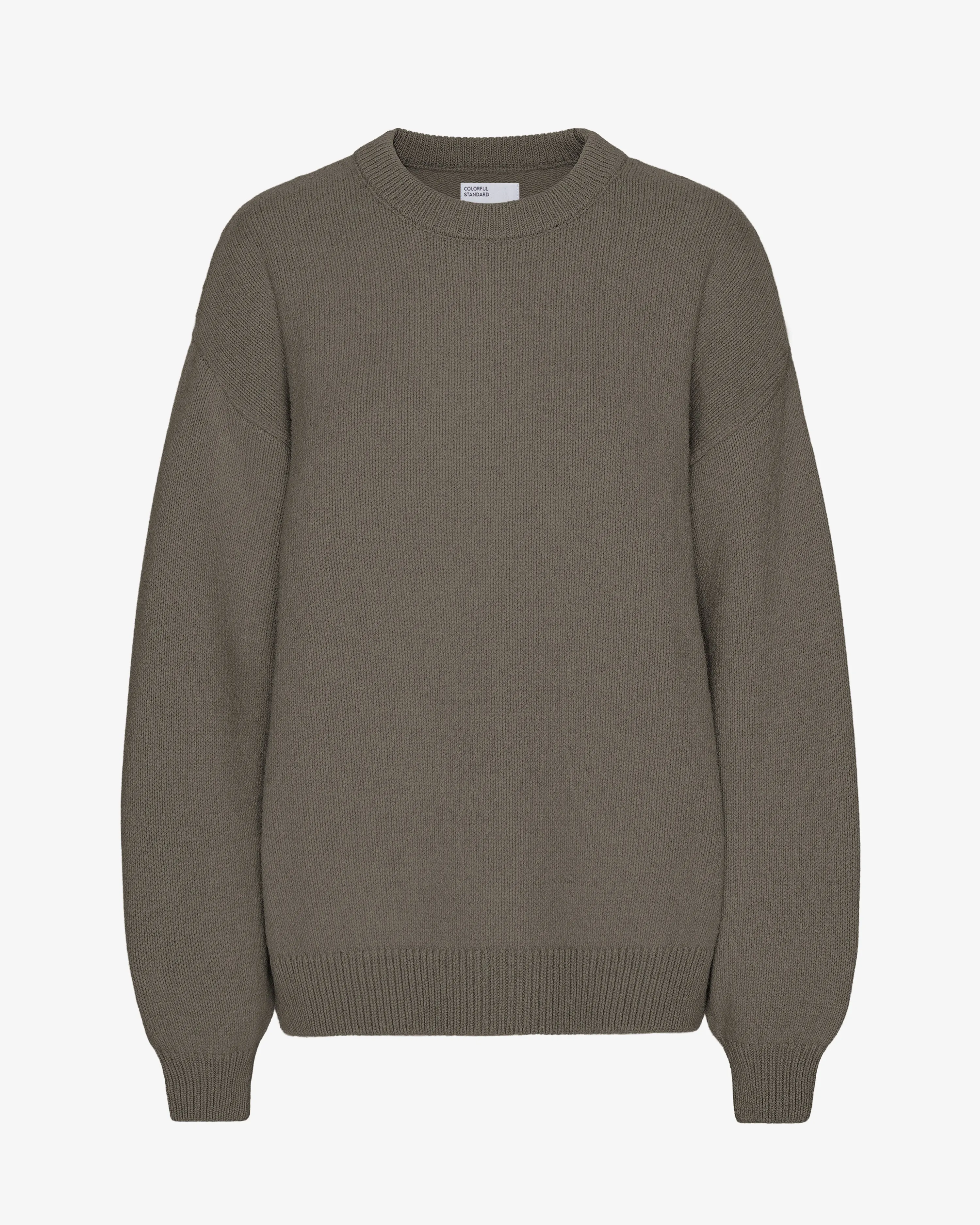 Oversized Merino Wool Crew - Dusty Olive sold by Colorful Standard