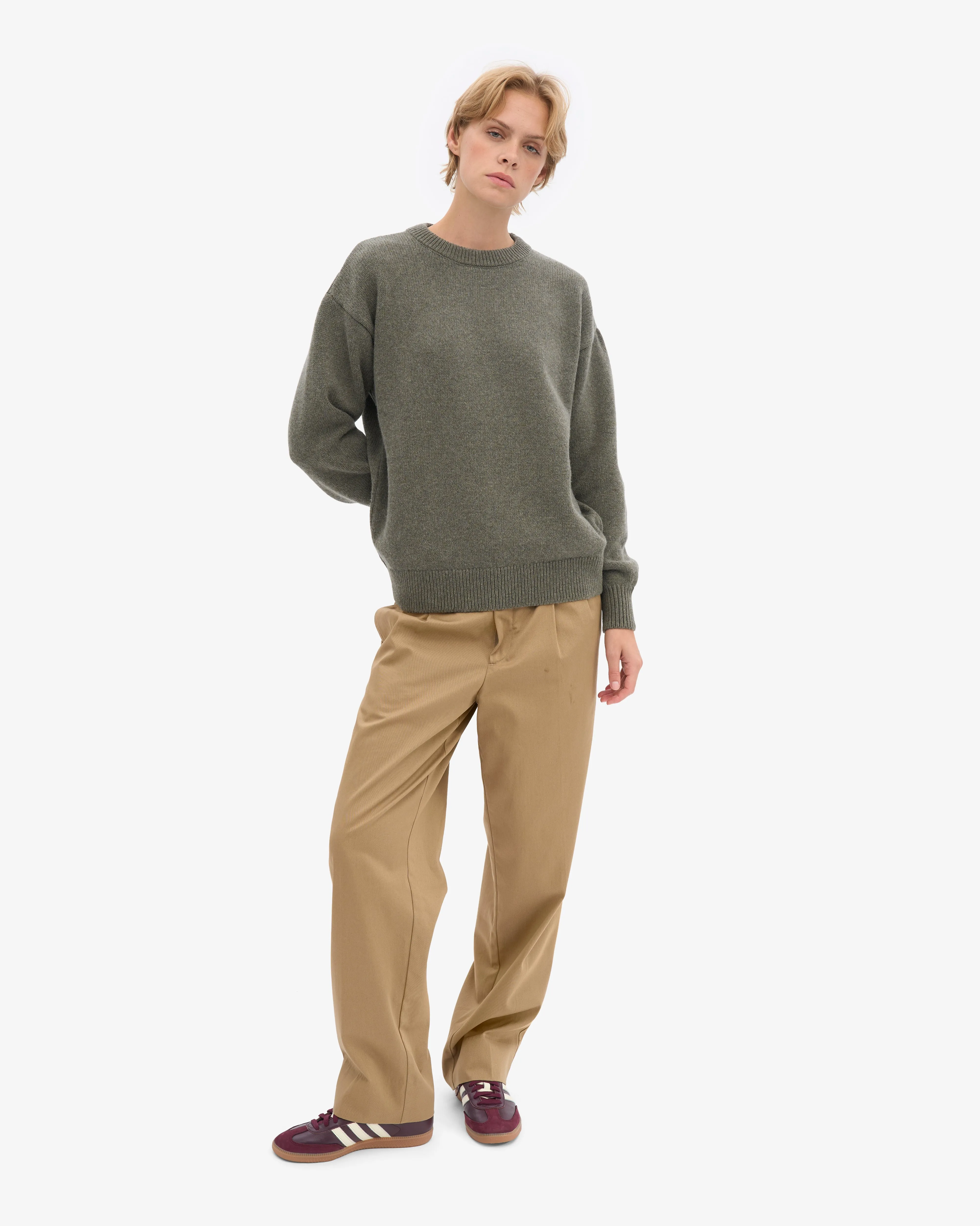 Oversized Merino Wool Crew - Dusty Olive sold by Colorful Standard product image thumbnail 5