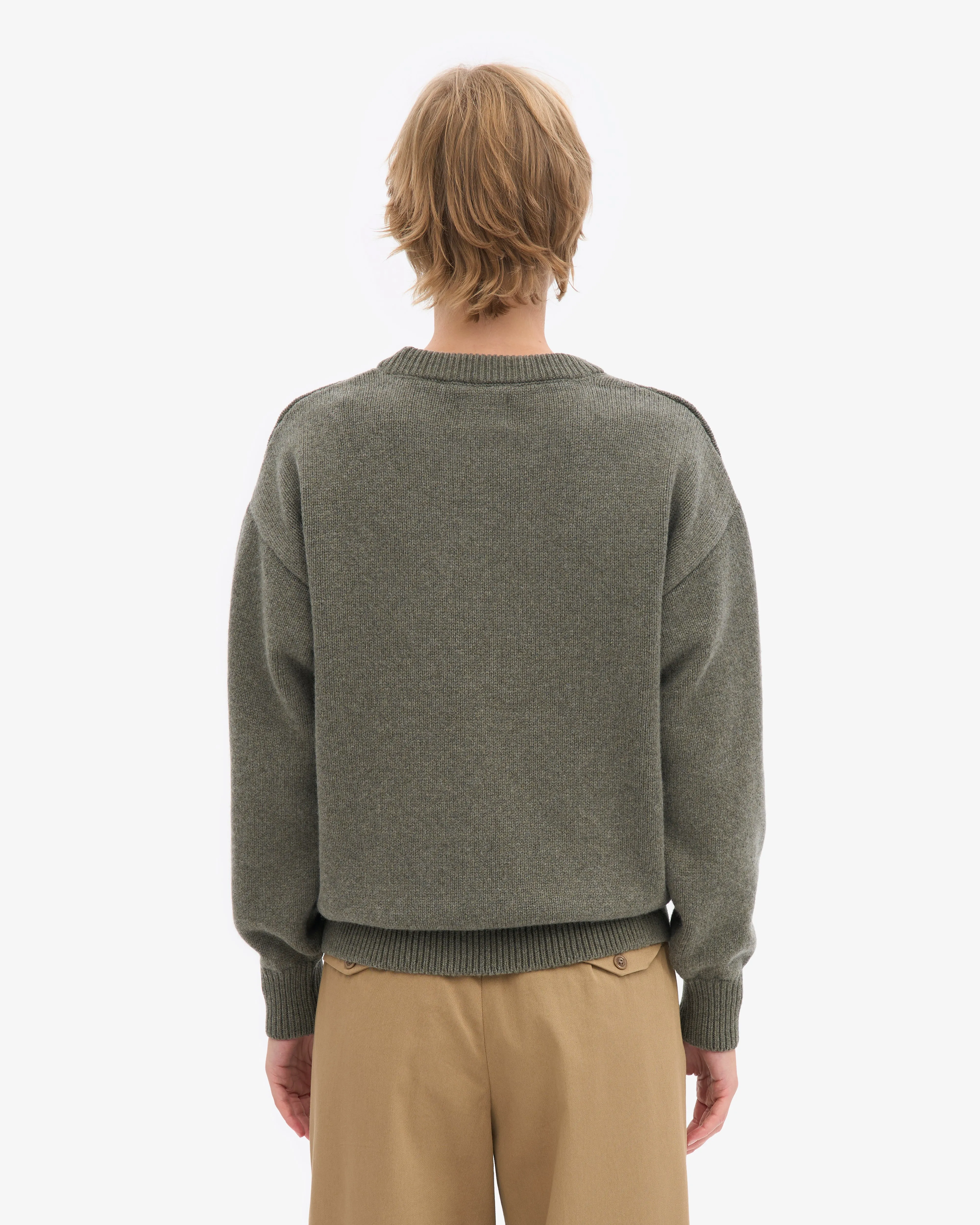 Oversized Merino Wool Crew - Dusty Olive sold by Colorful Standard product image thumbnail 4