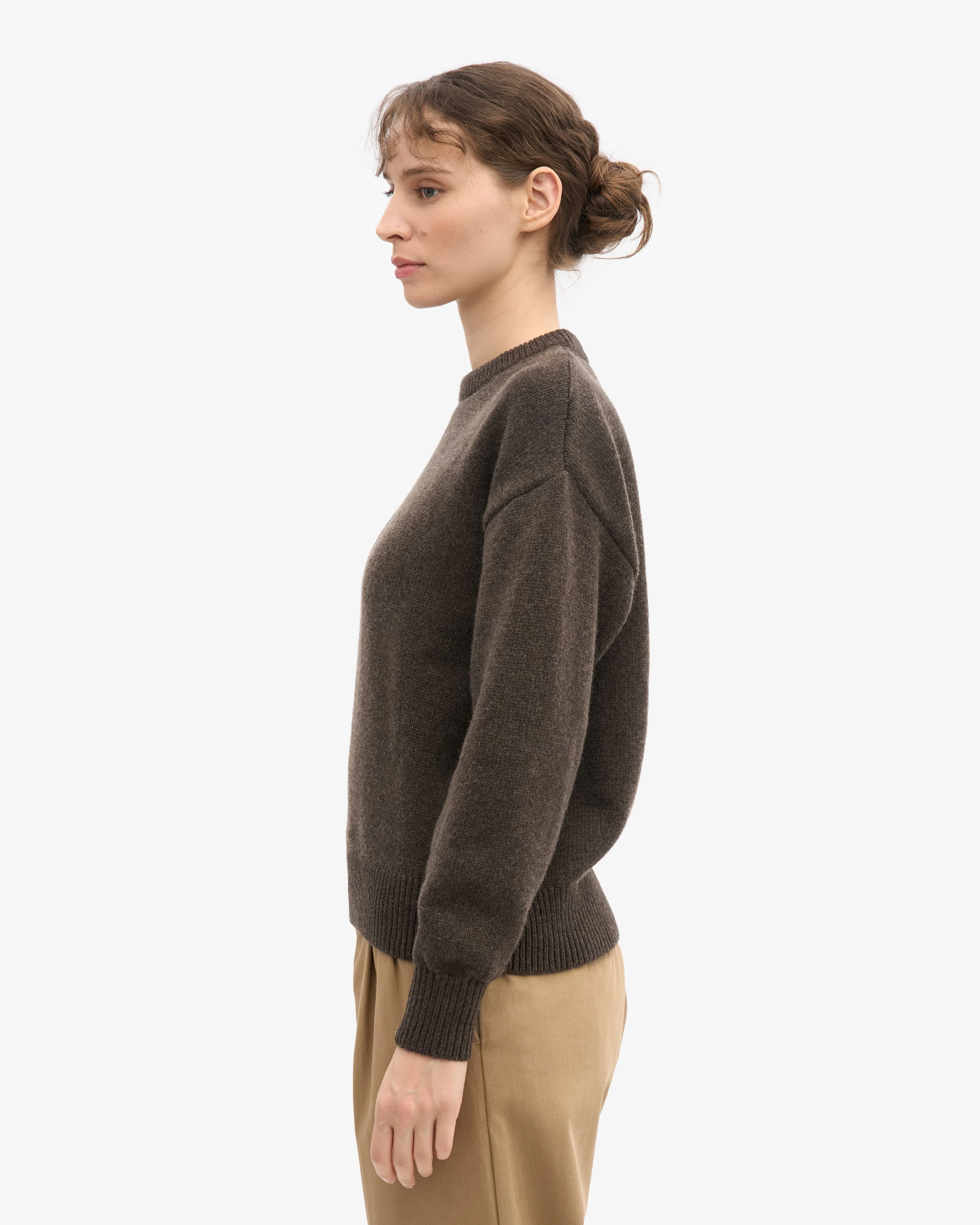 Oversized Merino Wool Crew - Coffee Brown sold by Colorful Standard product image thumbnail 3