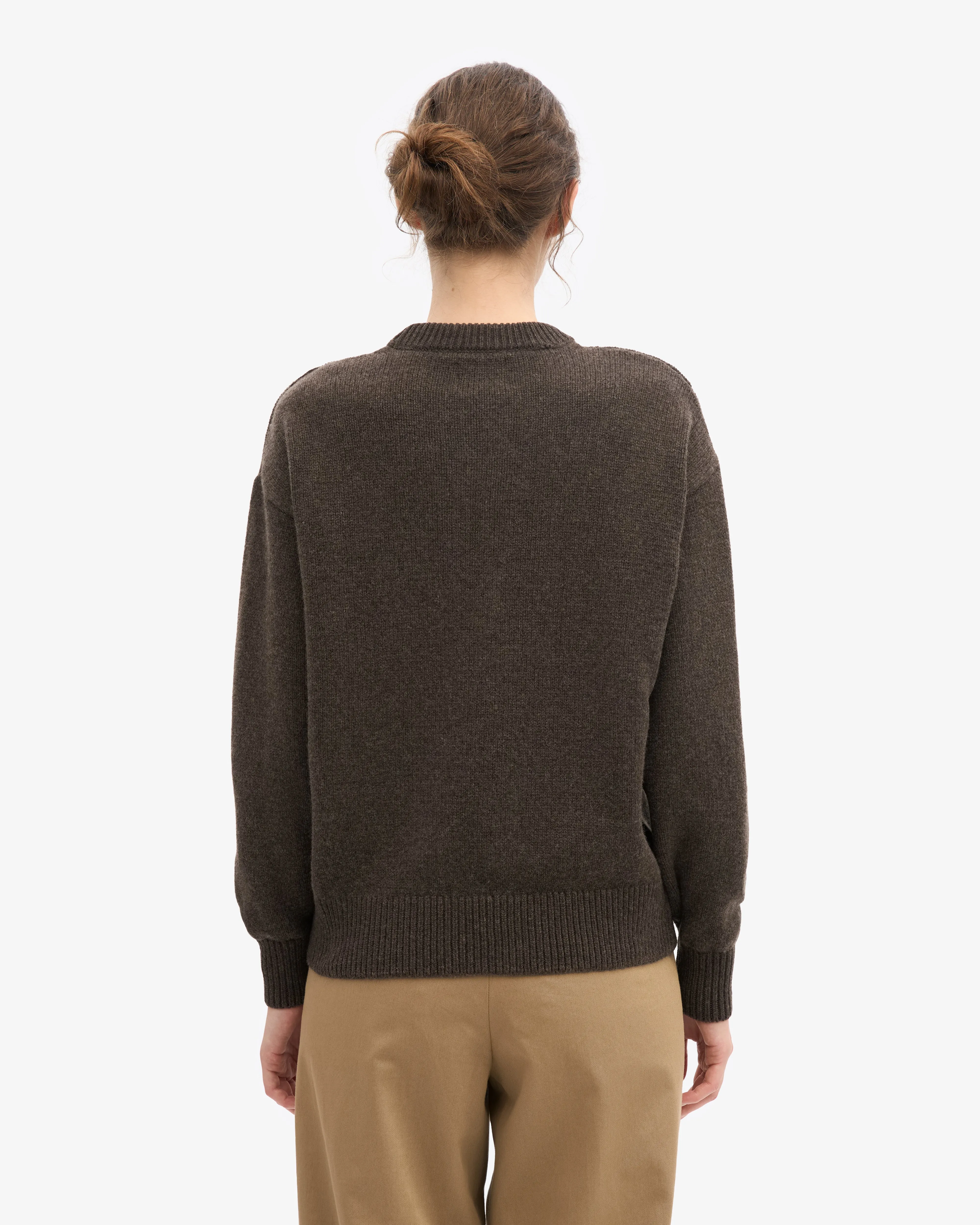 Oversized Merino Wool Crew - Coffee Brown sold by Colorful Standard product image thumbnail 4