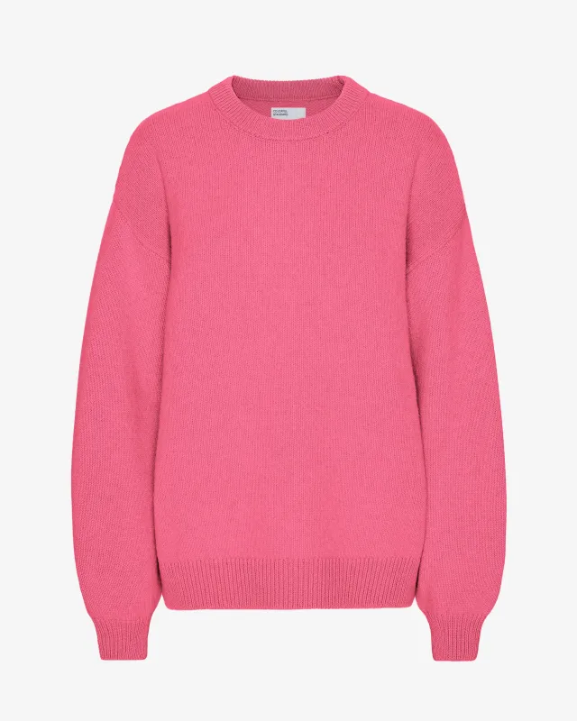 Oversized Merino Wool Crew - Bubblegum Pink sold by Colorful Standard