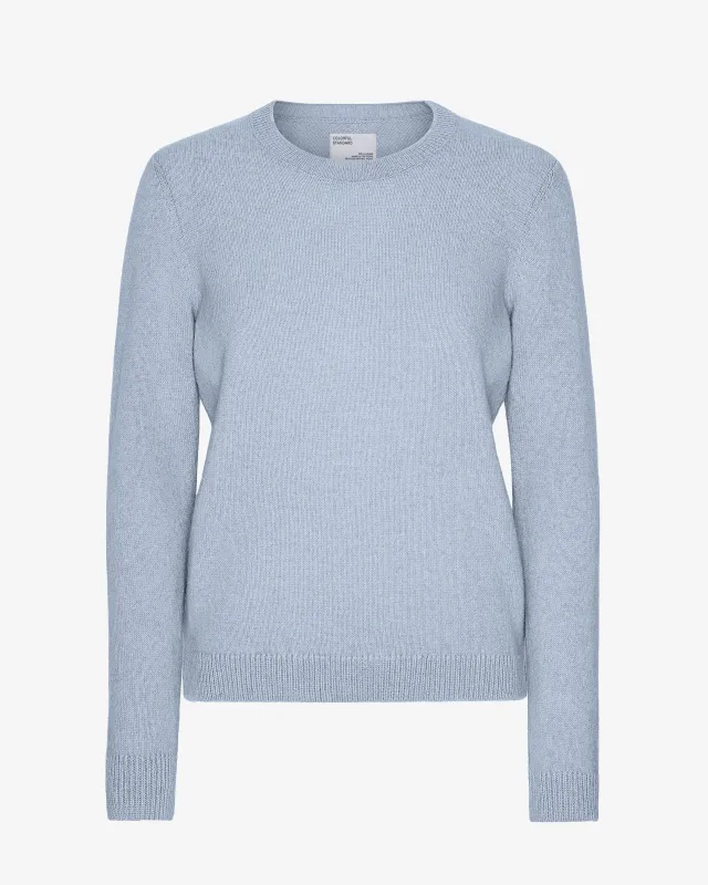 Women Classic Merino Wool Crew - Polar Blue sold by Colorful Standard