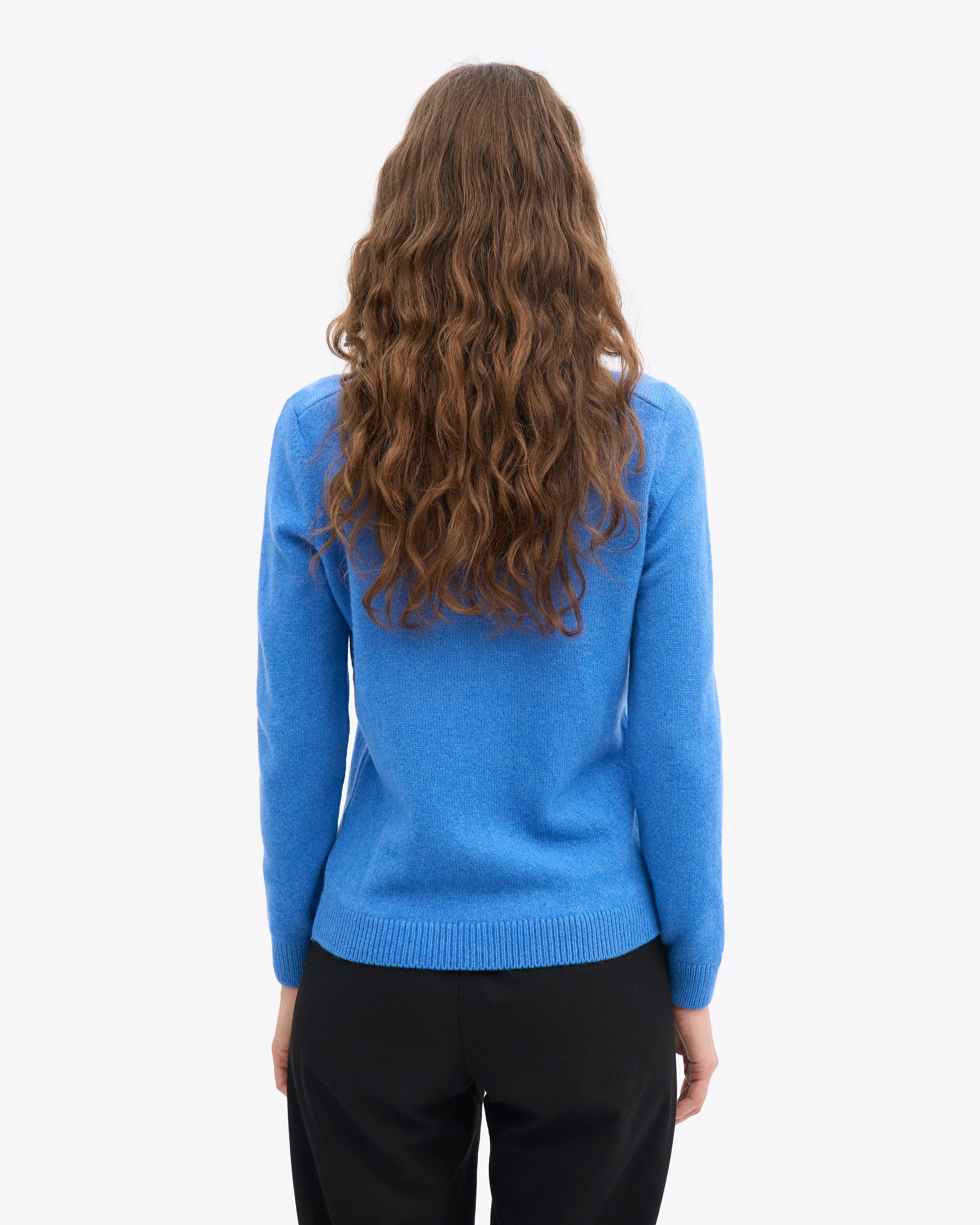 Women Classic Merino Wool Crew - Pacific Blue sold by Colorful Standard product image thumbnail 4