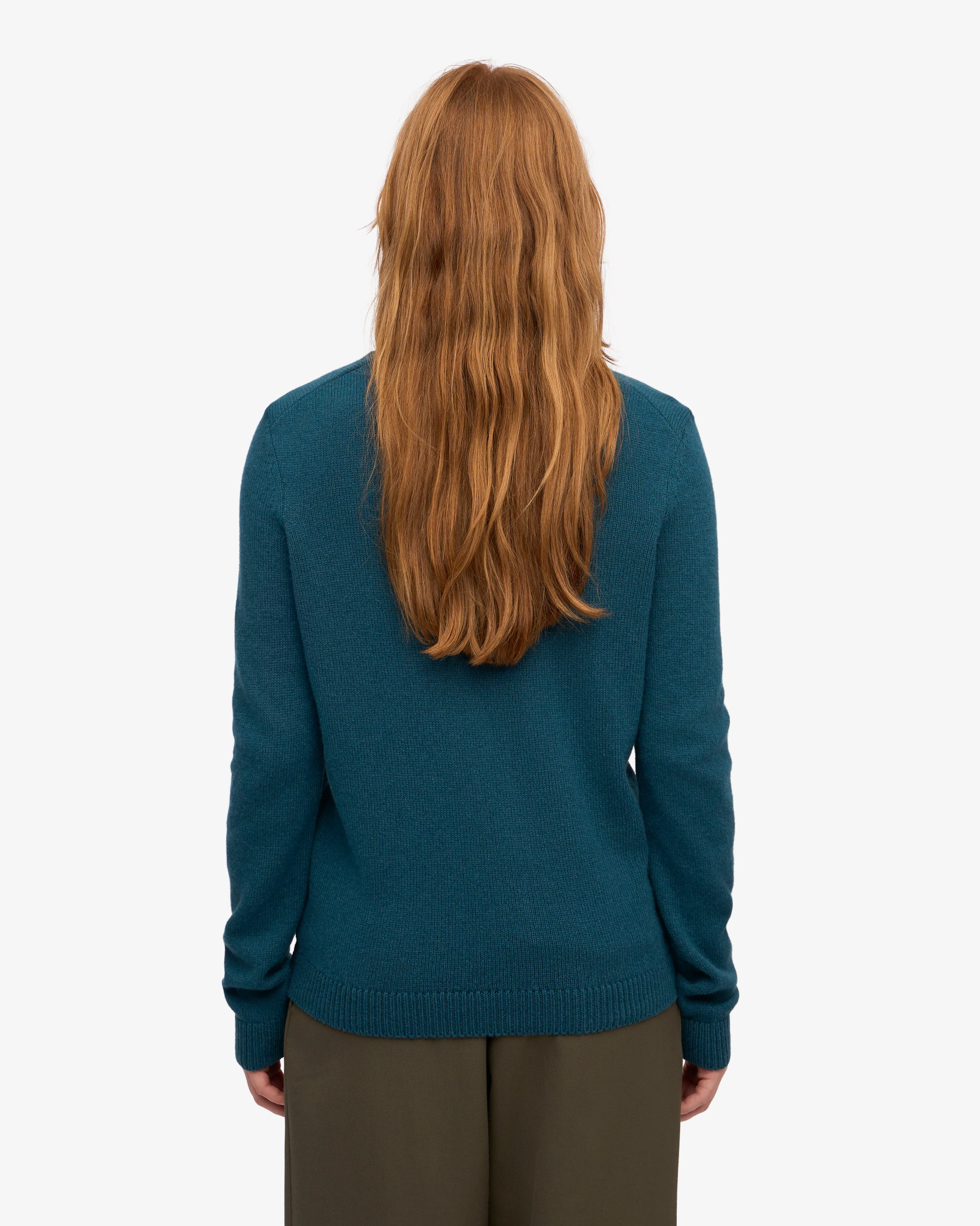 Women Classic Merino Wool Crew - Ocean Green sold by Colorful Standard product image thumbnail 4