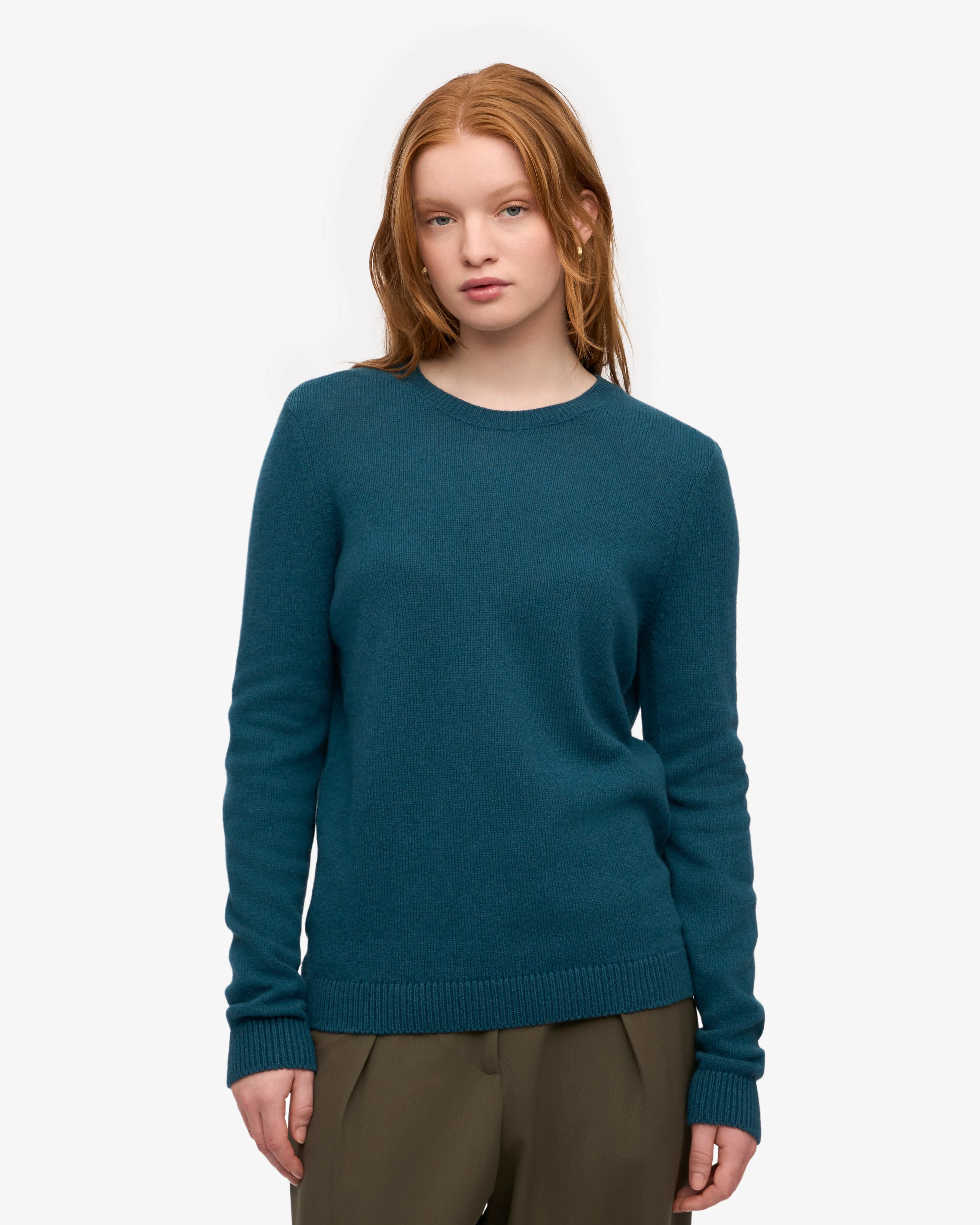 Women Classic Merino Wool Crew - Ocean Green sold by Colorful Standard product image thumbnail 2