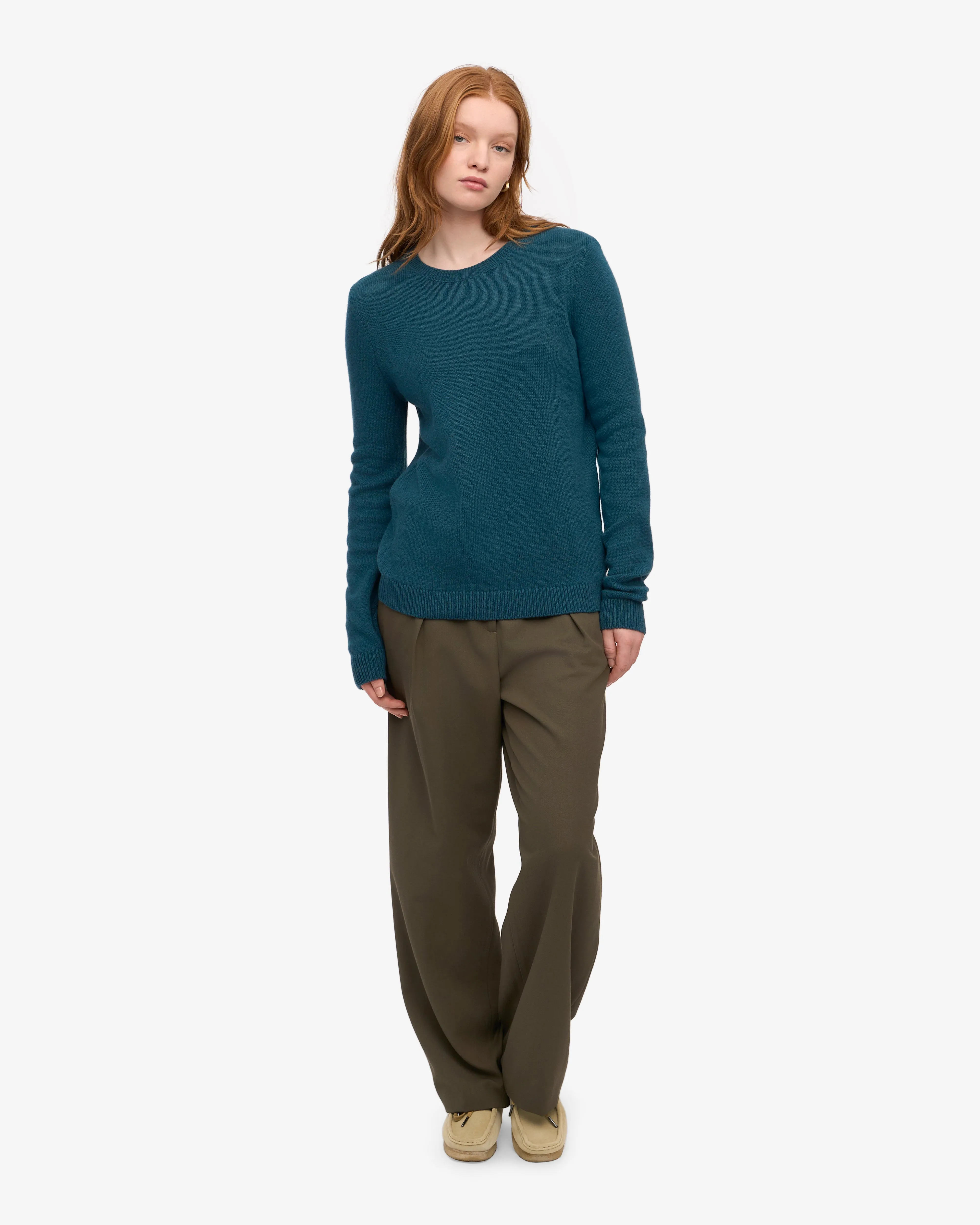 Women Classic Merino Wool Crew - Ocean Green sold by Colorful Standard product image thumbnail 5