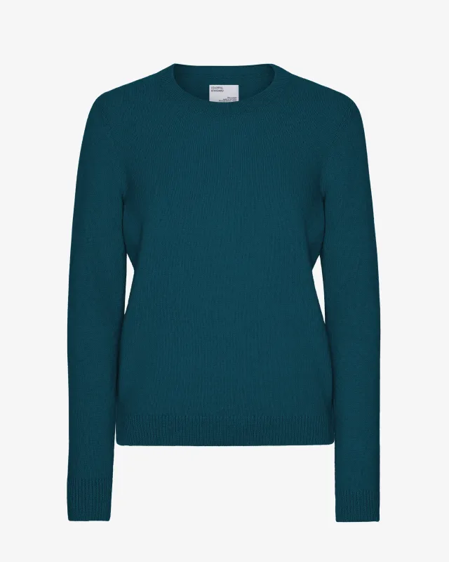 Women Classic Merino Wool Crew - Ocean Green sold by Colorful Standard