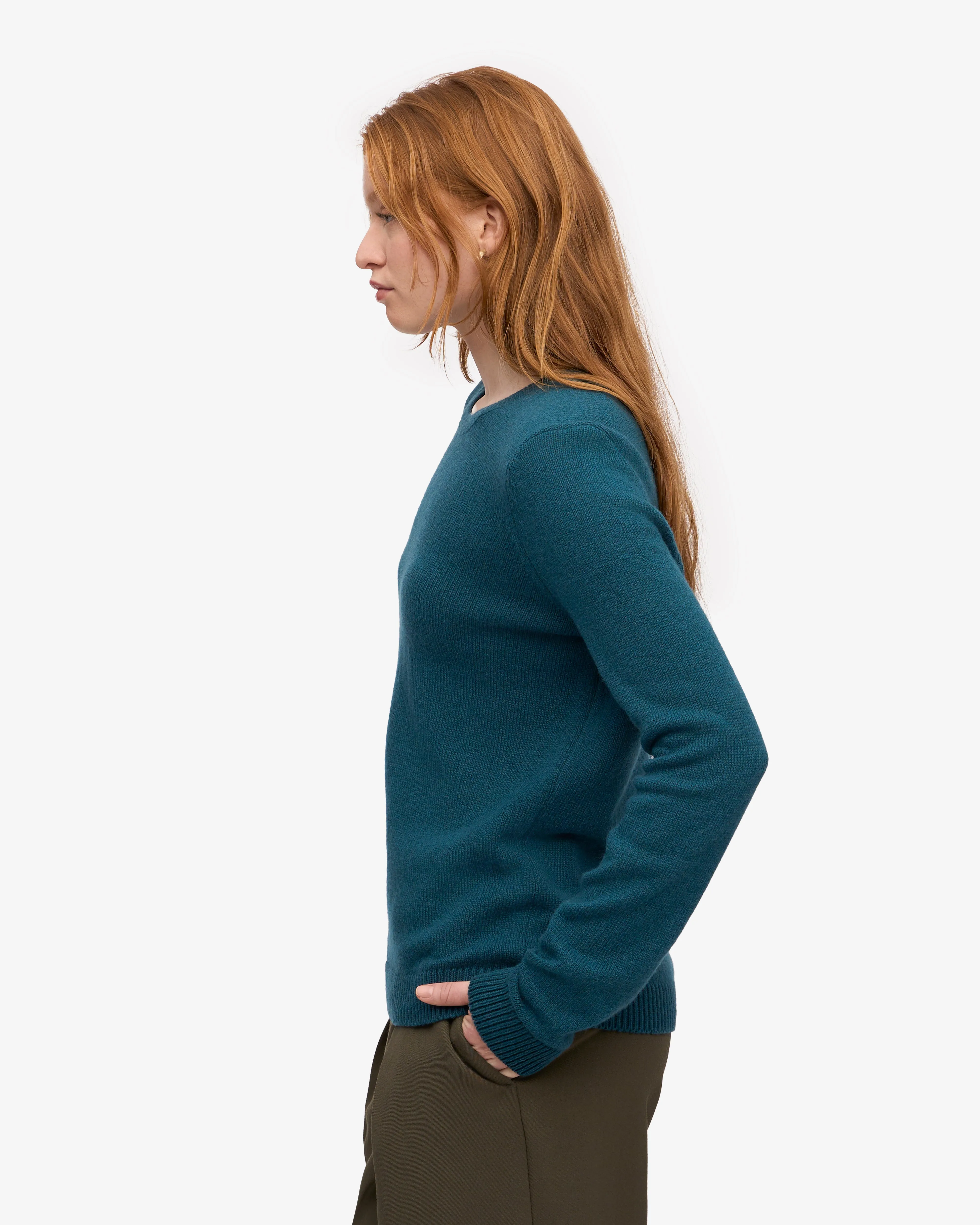 Women Classic Merino Wool Crew - Ocean Green sold by Colorful Standard product image thumbnail 3