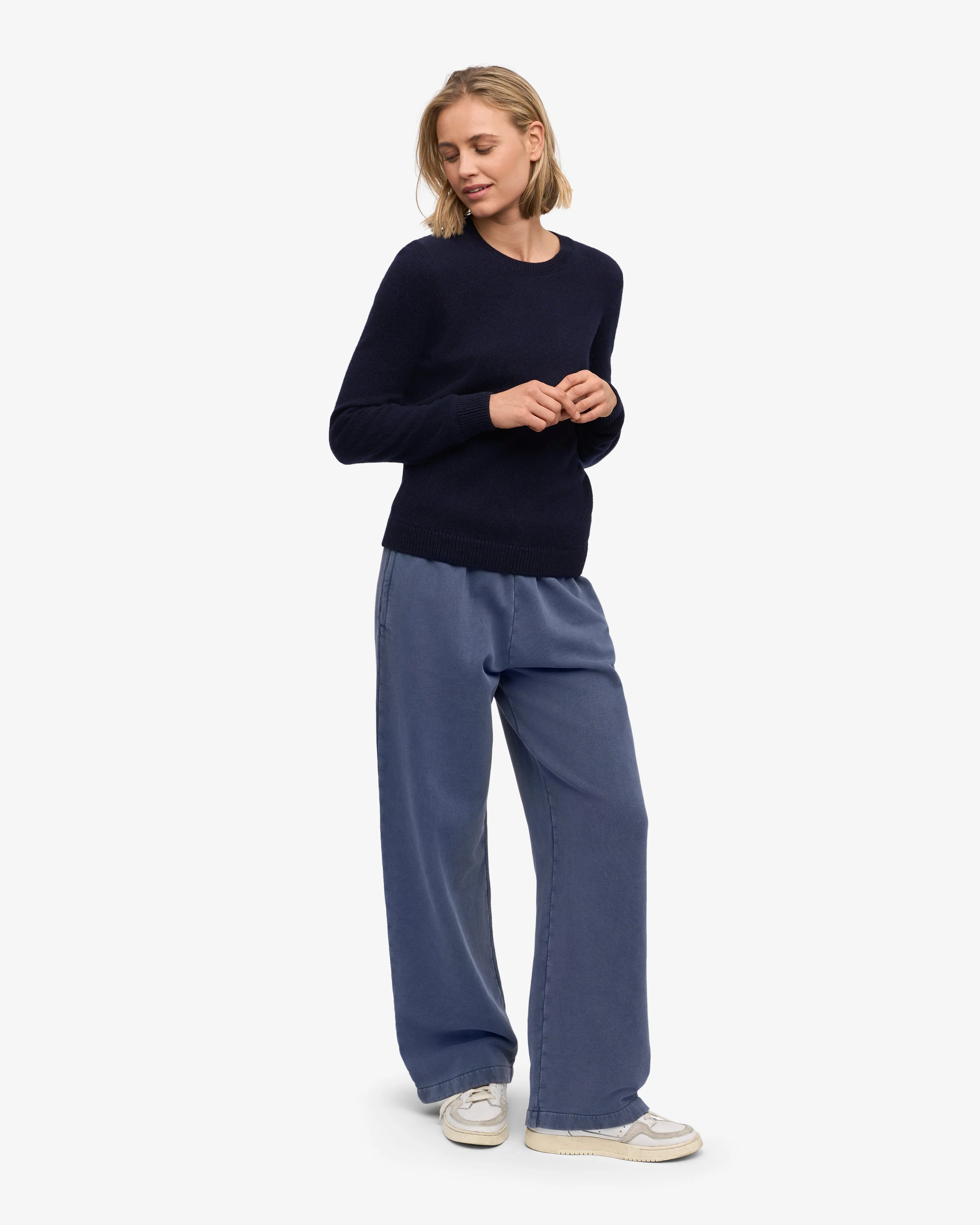Women Classic Merino Wool Crew - Navy Blue sold by Colorful Standard product image thumbnail 5