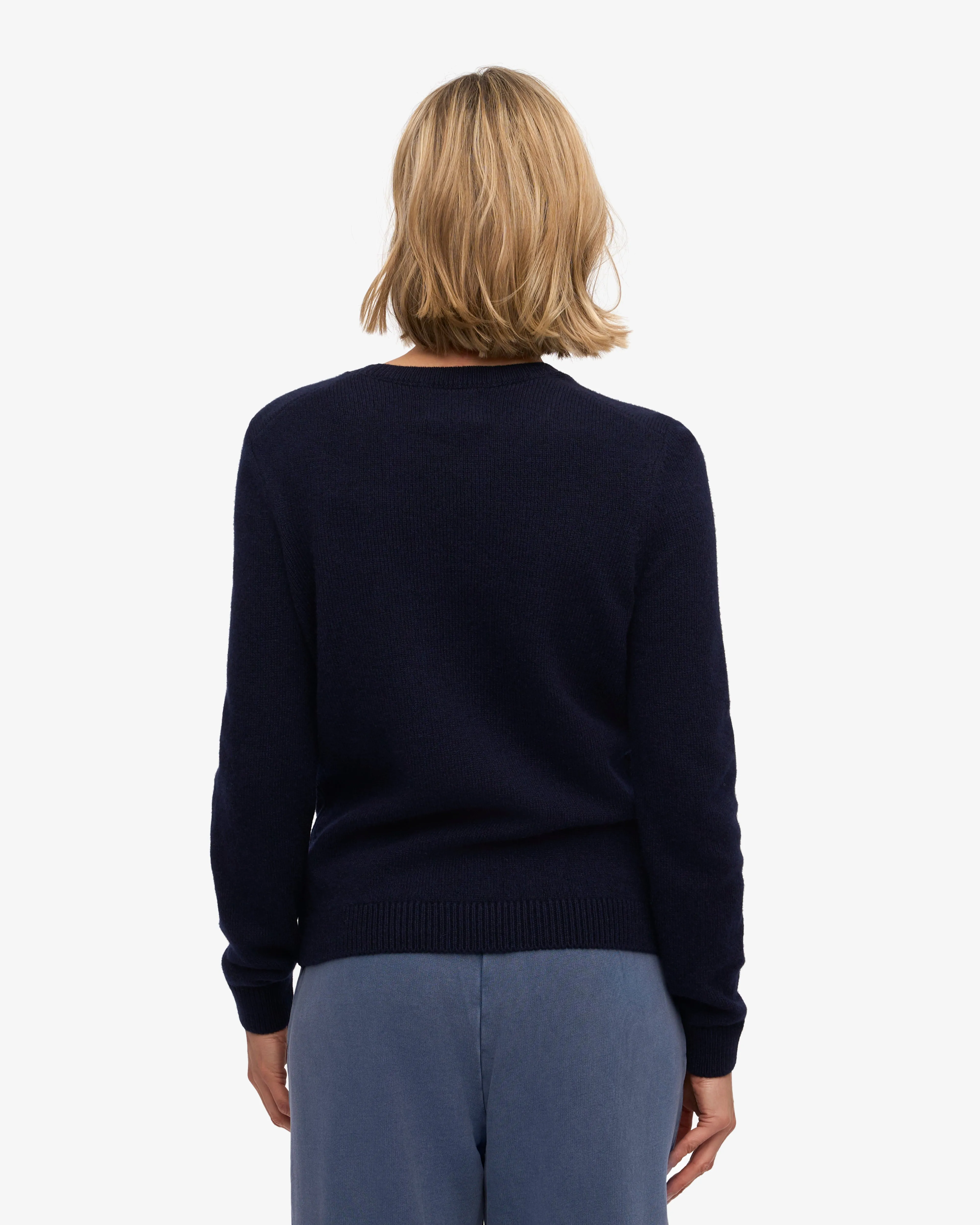 Women Classic Merino Wool Crew - Navy Blue sold by Colorful Standard product image thumbnail 4