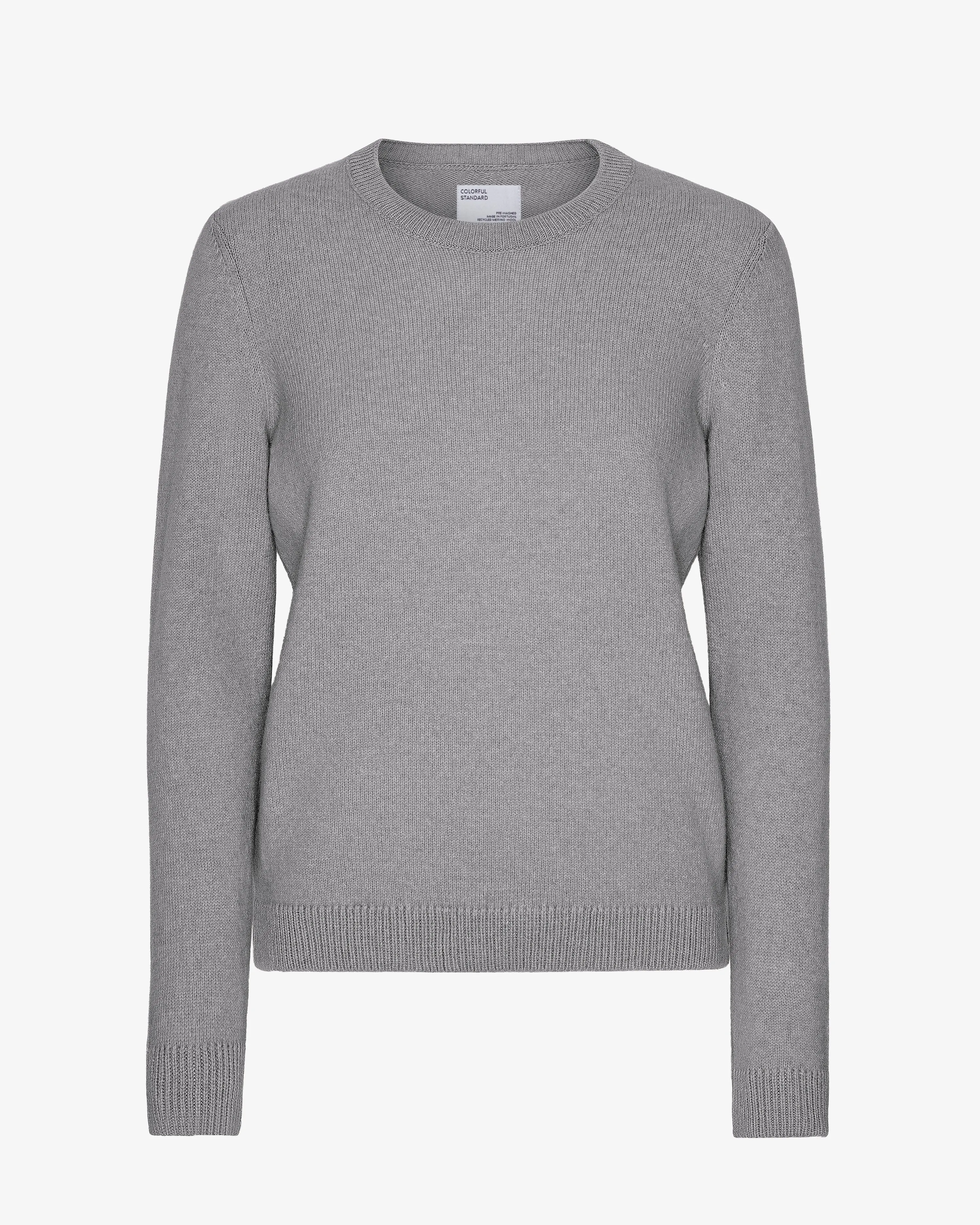 Women Classic Merino Wool Crew - Heather Grey sold by Colorful Standard