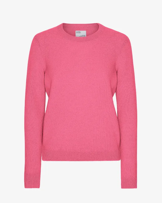 Women Classic Merino Wool Crew - Bubblegum Pink sold by Colorful Standard