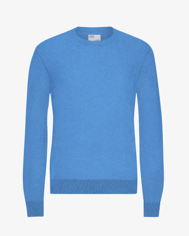 Light Merino Wool Crew - Pacific Blue sold by Colorful Standard