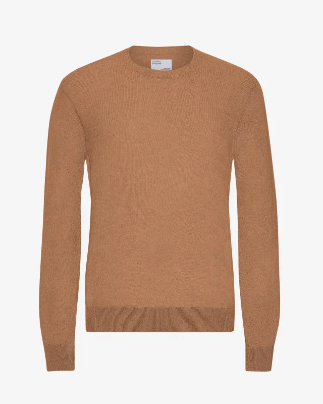 Light Merino Wool Crew - Sahara Camel sold by Colorful Standard