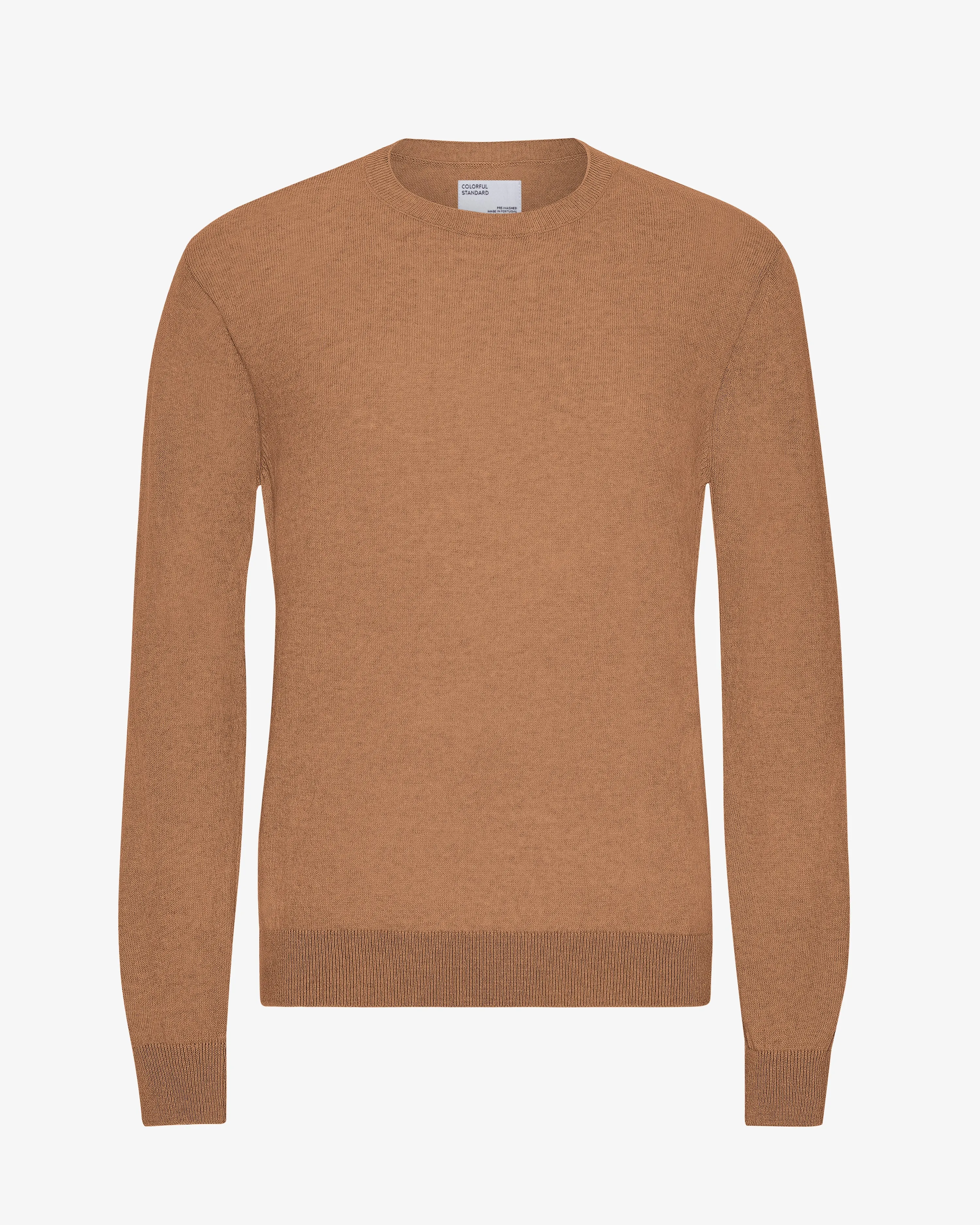 Light Merino Wool Crew - Sahara Camel sold by Colorful Standard