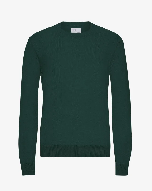Light Merino Wool Crew - Emerald Green sold by Colorful Standard